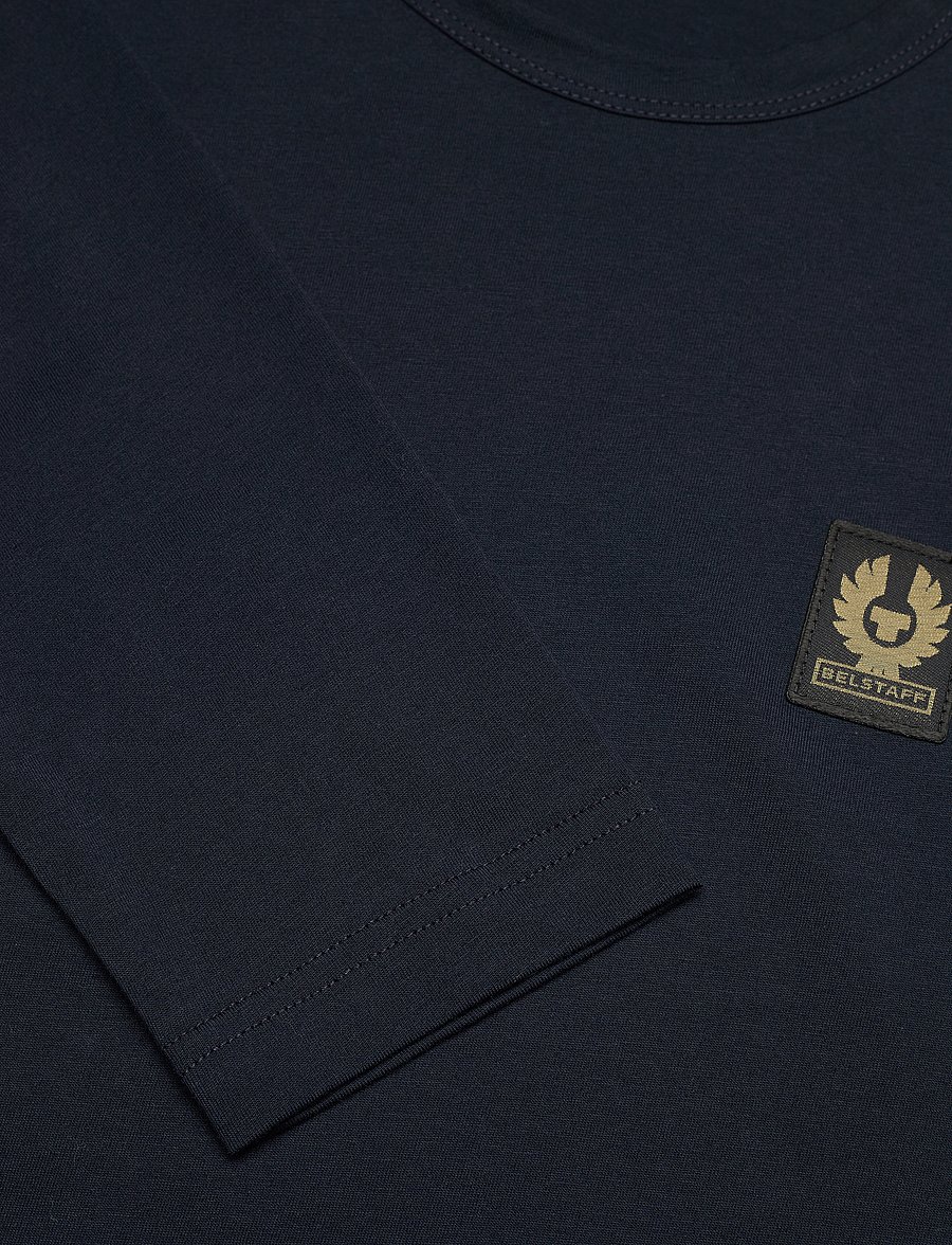Belstaff - BELSTAFF LONG SLEEVED T-SHIRT Dark Ink - pikkade varrukatega t-särgid - dark ink - 2