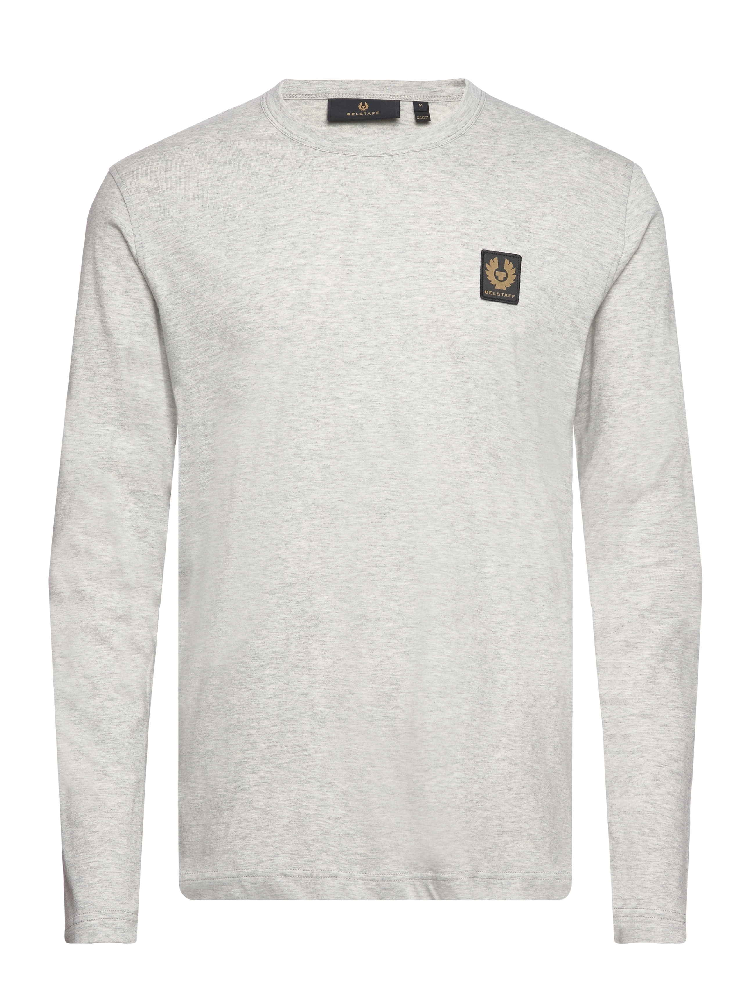 Belstaff BELSTAFF LONG SLEEVED T-SHIRT Dark Ink - T-Shirts - OLD SILVER HEATHER / grey