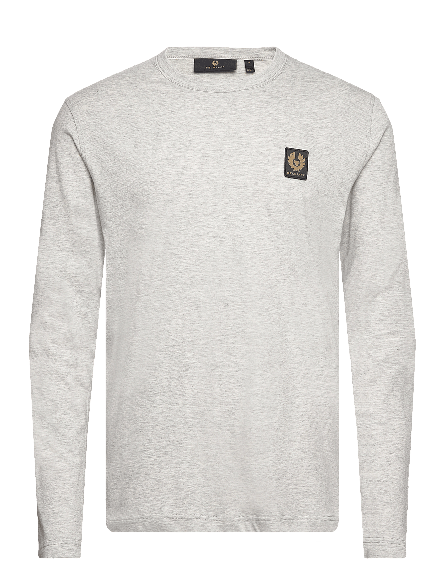 Belstaff - BELSTAFF LONG SLEEVED T-SHIRT Dark Ink - langärmelige t-shirts - old silver heather - 0