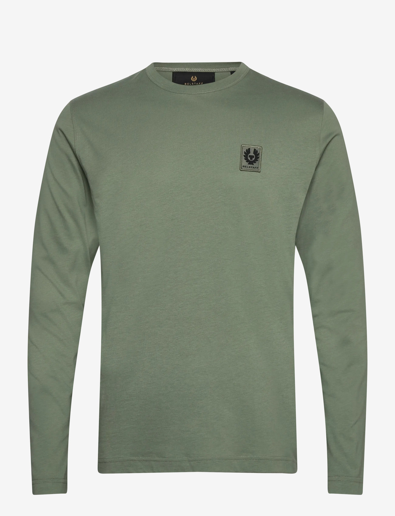 Belstaff - BELSTAFF LONG SLEEVED T-SHIRT Old Silver Heather - t-shirts - sage green - 0