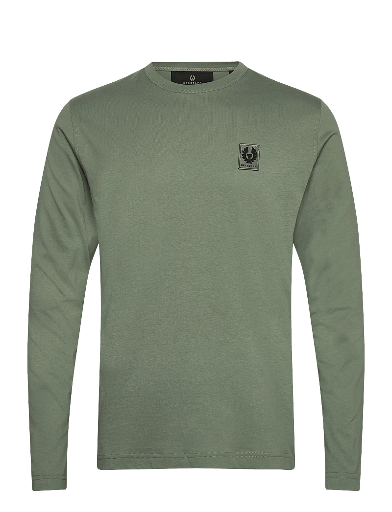 Belstaff - BELSTAFF LONG SLEEVED T-SHIRT Old Silver Heather - t-shirts - sage green - 0