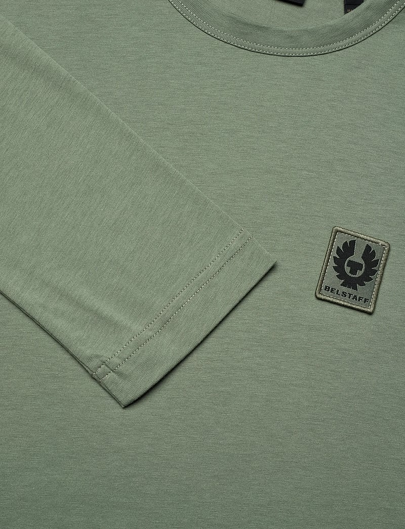 Belstaff - BELSTAFF LONG SLEEVED T-SHIRT Old Silver Heather - t-shirts - sage green - 2