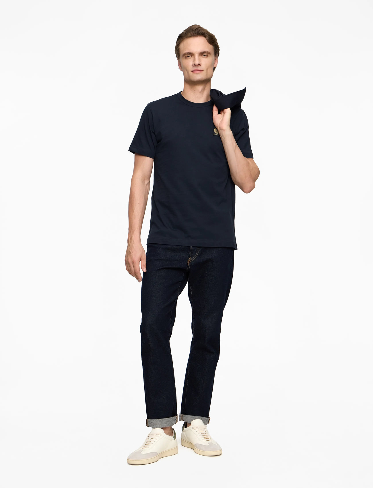 Belstaff - BELSTAFF T-SHIRT White - kurzärmelig - dark ink - 2