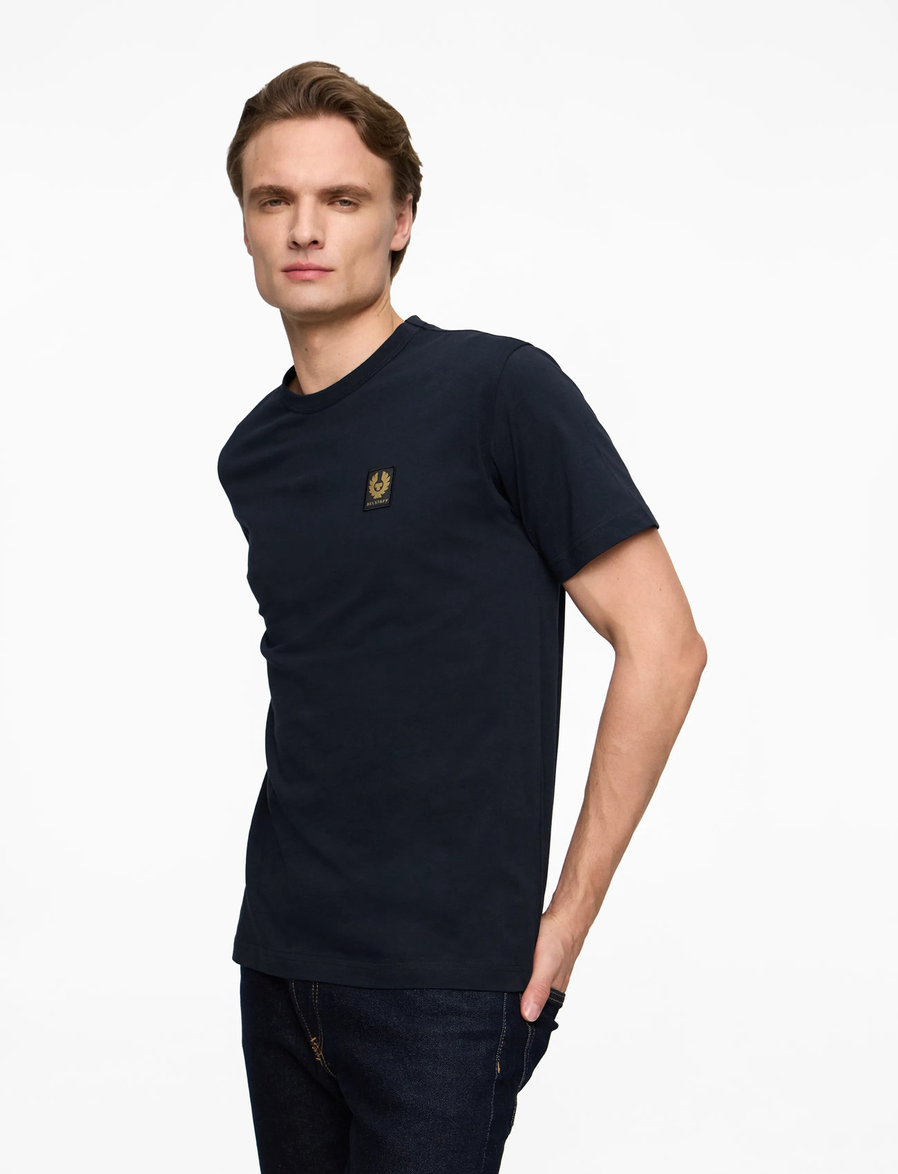 Belstaff - BELSTAFF T-SHIRT White - kurzärmelig - dark ink - 3