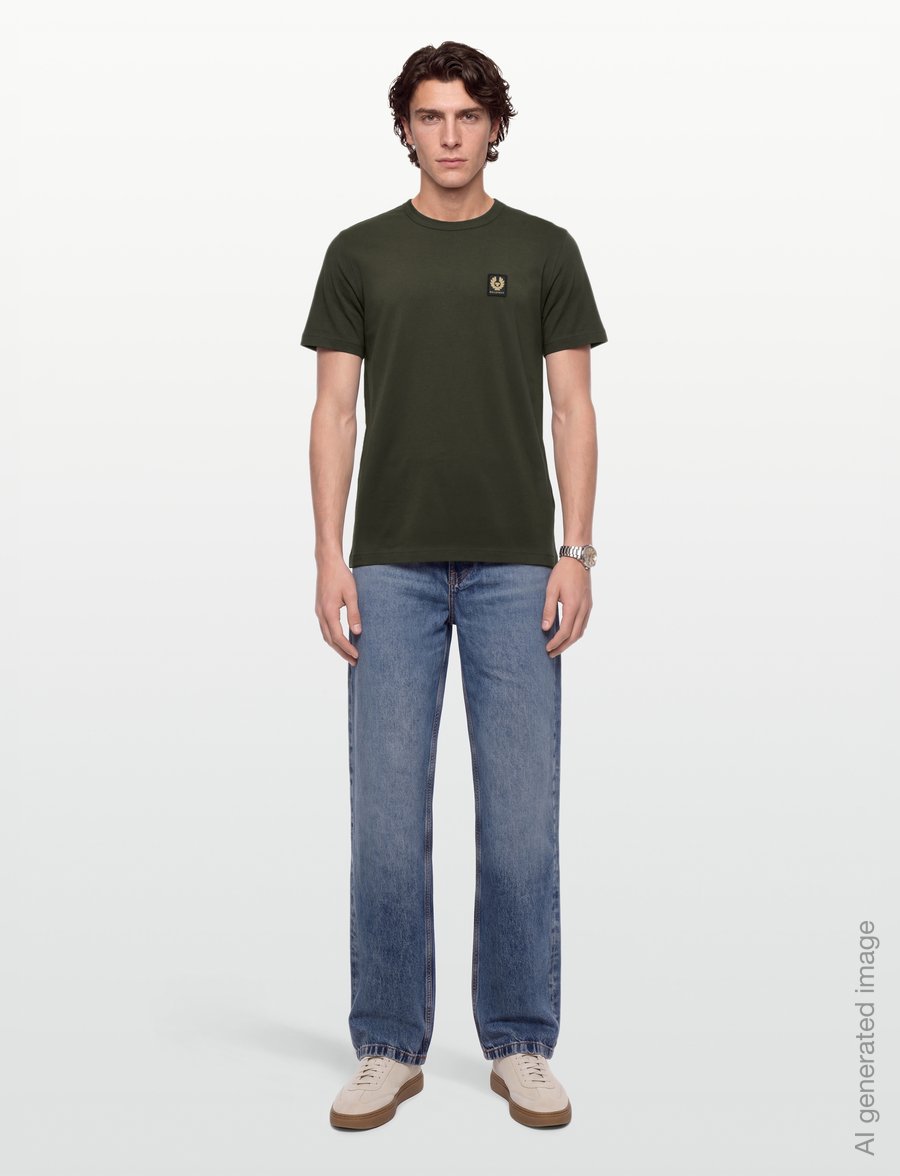 Belstaff - BELSTAFF T-SHIRT - short-sleeved t-shirts - tile green - 0