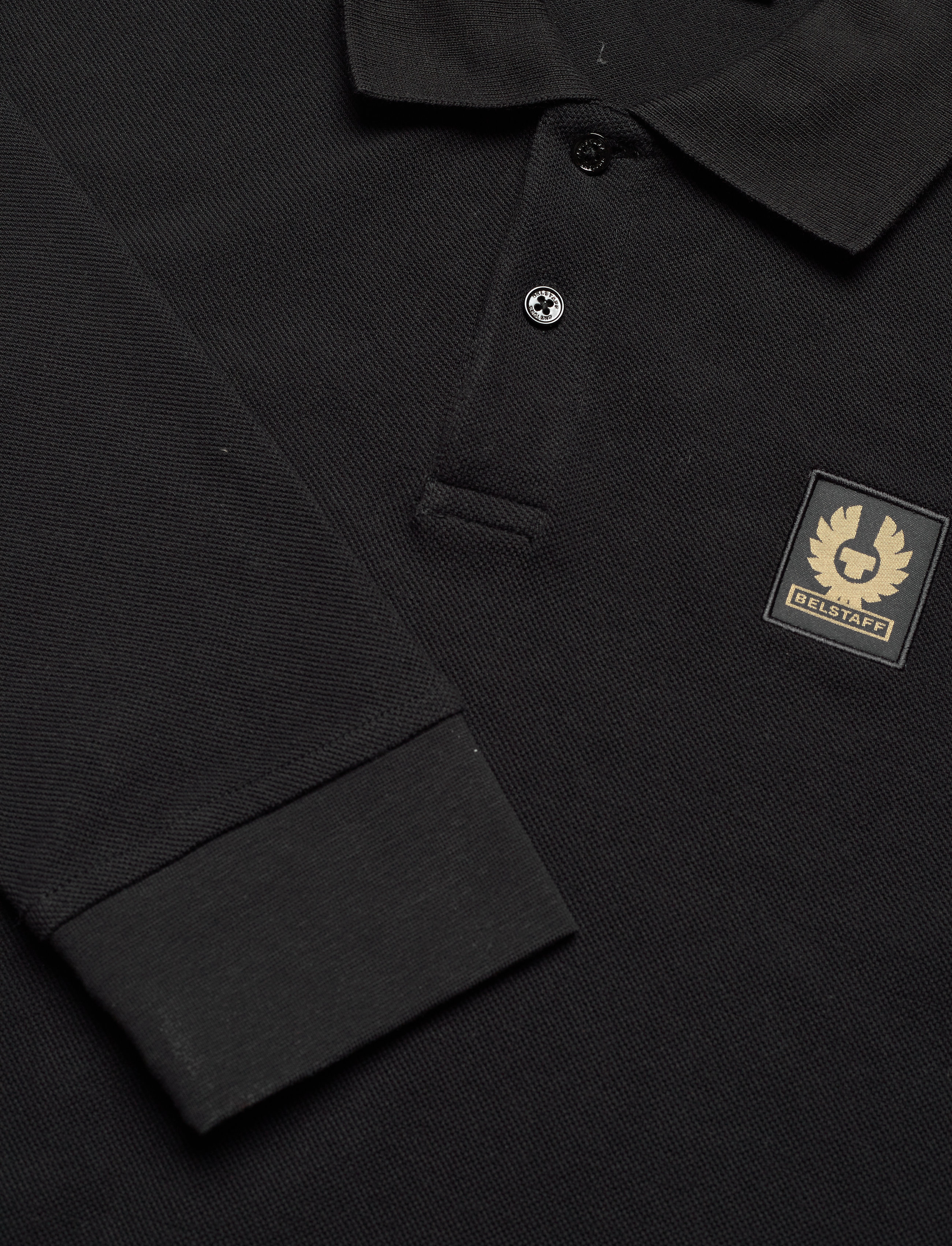 Belstaff - BELSTAFF LONG SLEEVED POLO - langærmede poloer - black - 2