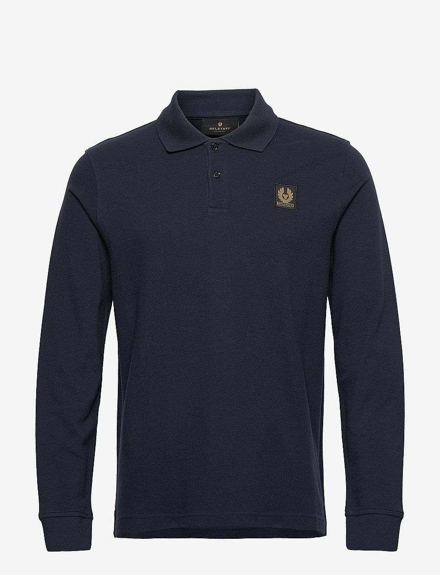 Belstaff - BELSTAFF LONG SLEEVED POLO - långärmade pikéer - dark ink - 0