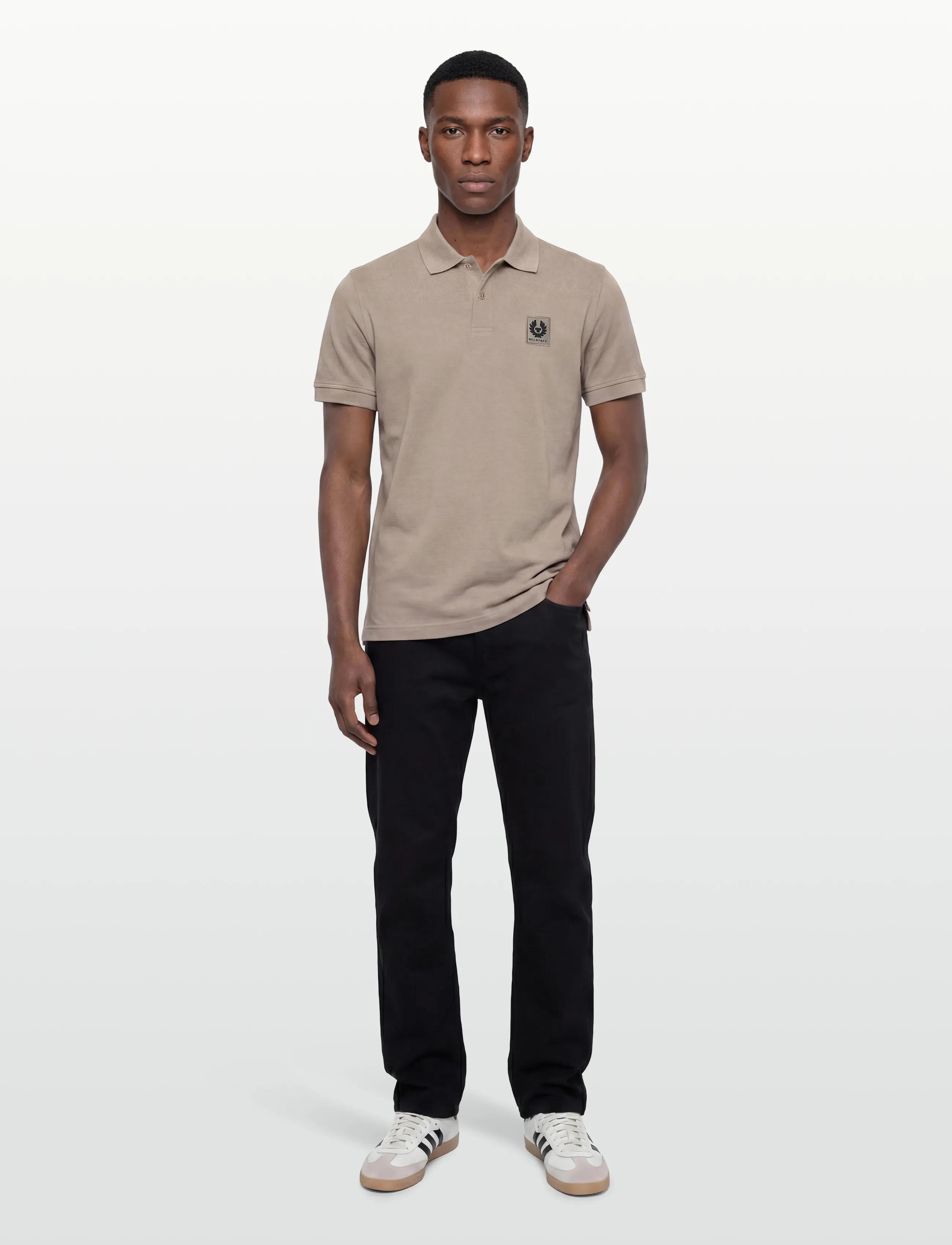 Belstaff Belstaff Polo Black, XXL, Beige, Poloer > Kortærmede, Herre