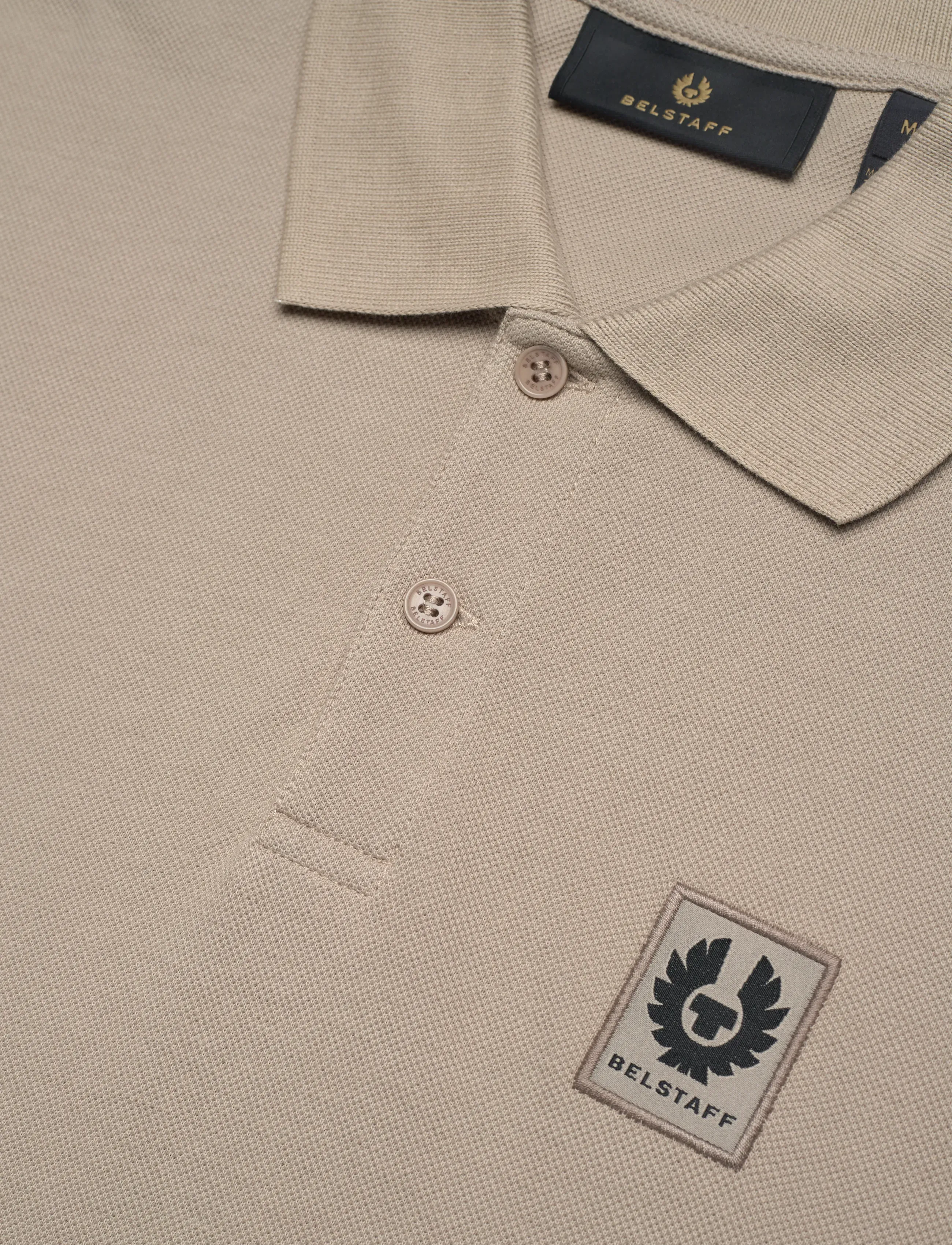 Belstaff - BELSTAFF POLO Black - short-sleeved polos - dark sand - 5