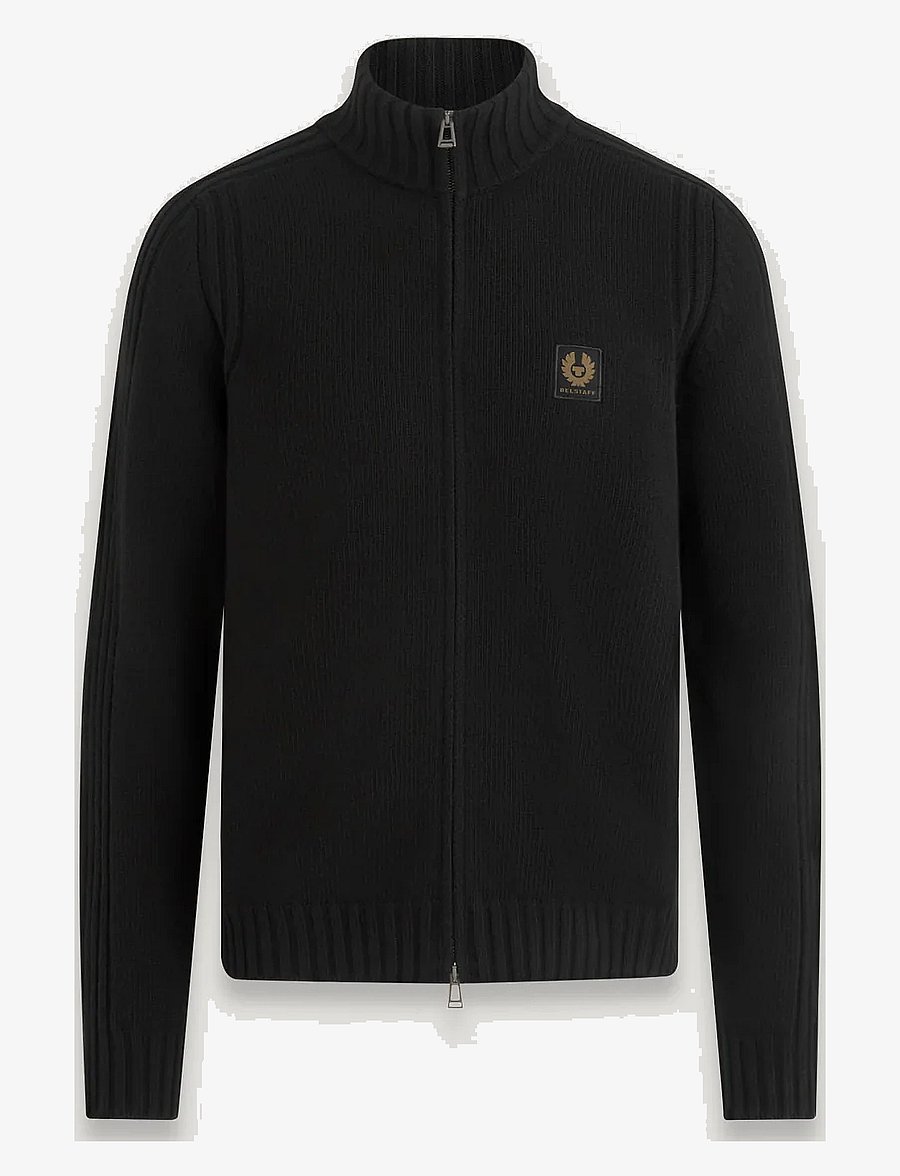 Belstaff - WATCH ZIP CARDIGAN Dark Ink - kardiganid - black - 0