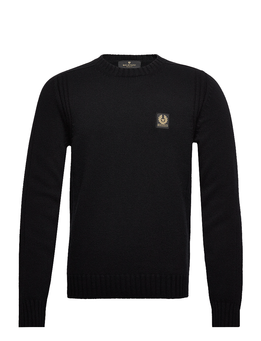 Belstaff - WATCH CREWNECK JUMPER - Ümara kaelusega - black - 0