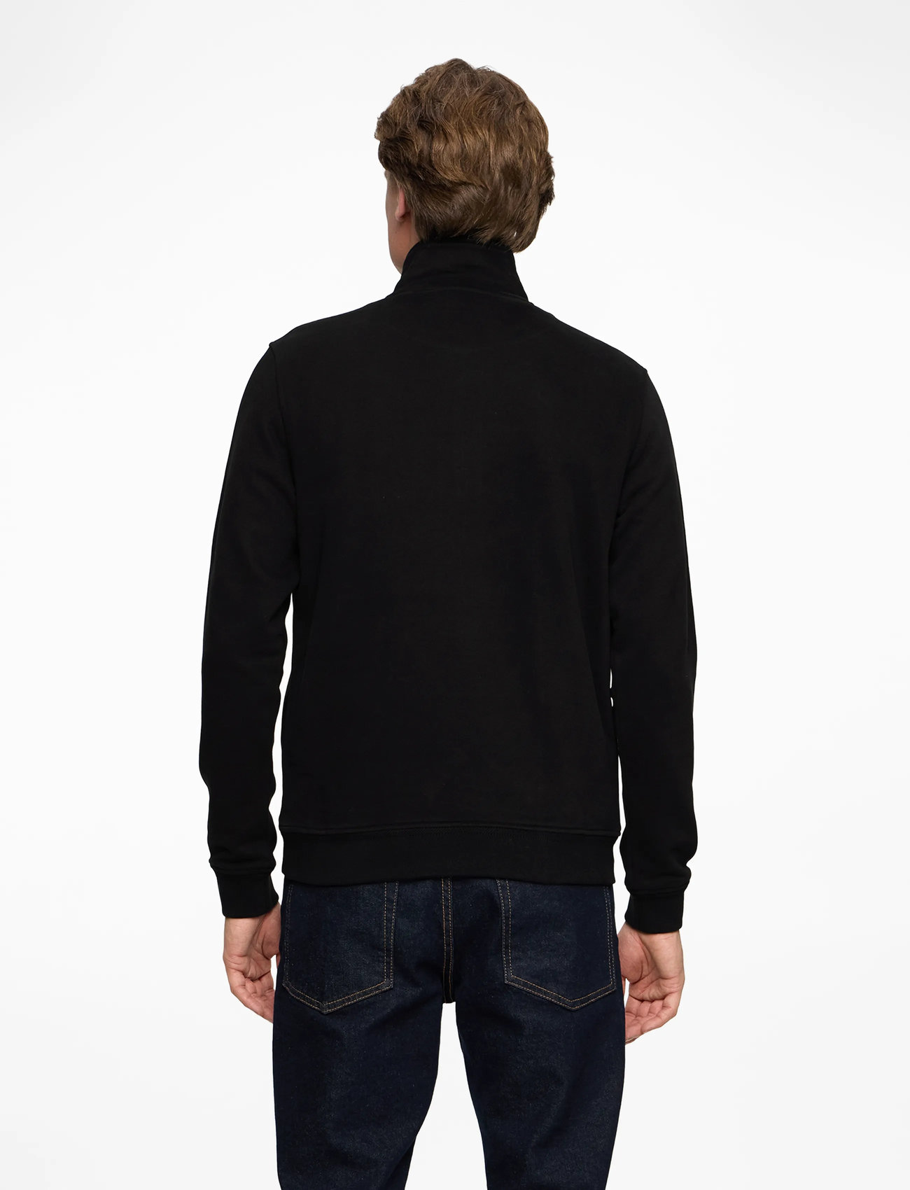 Belstaff - BELSTAFF QUARTER ZIP SWEATSHIRT - kläder - black - 4