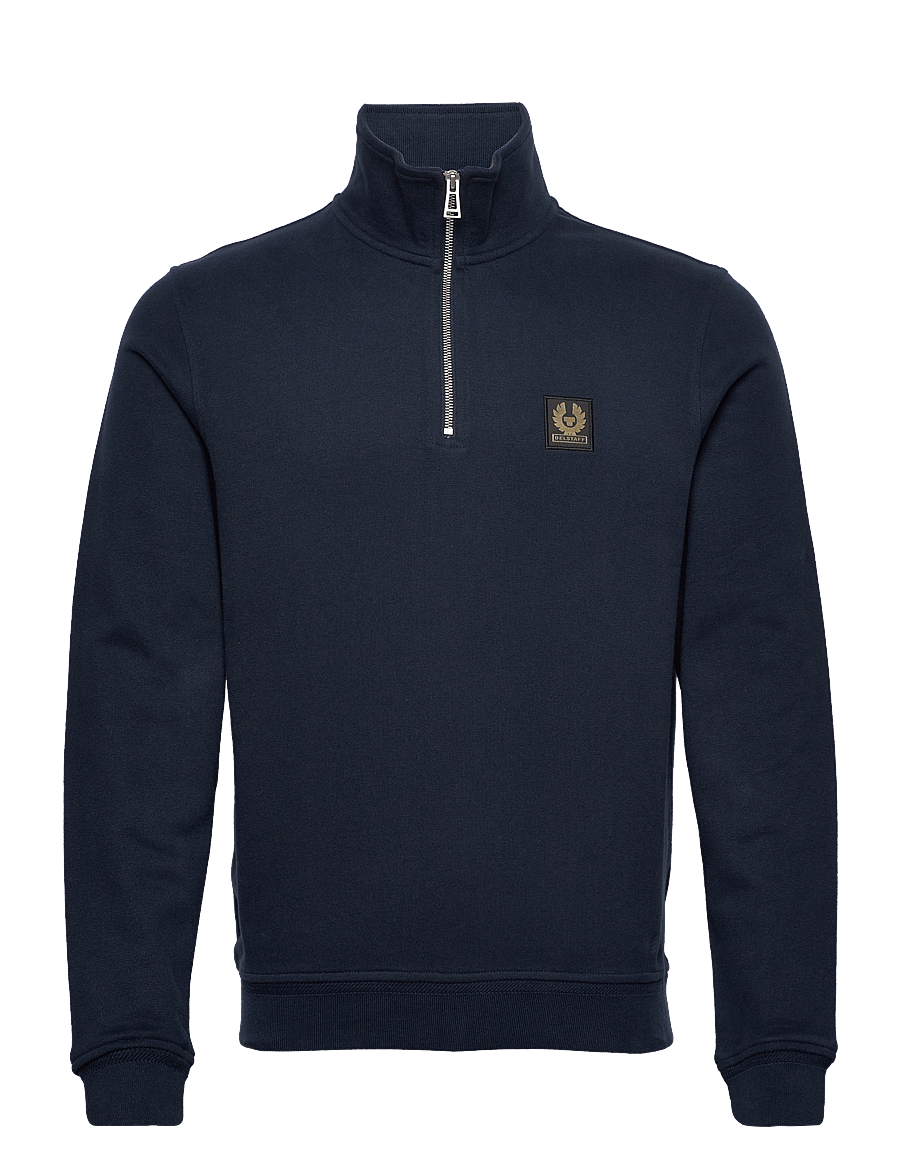 Belstaff - BELSTAFF QUARTER ZIP SWEATSHIRT Dark Ink - sweats - dark ink - 0