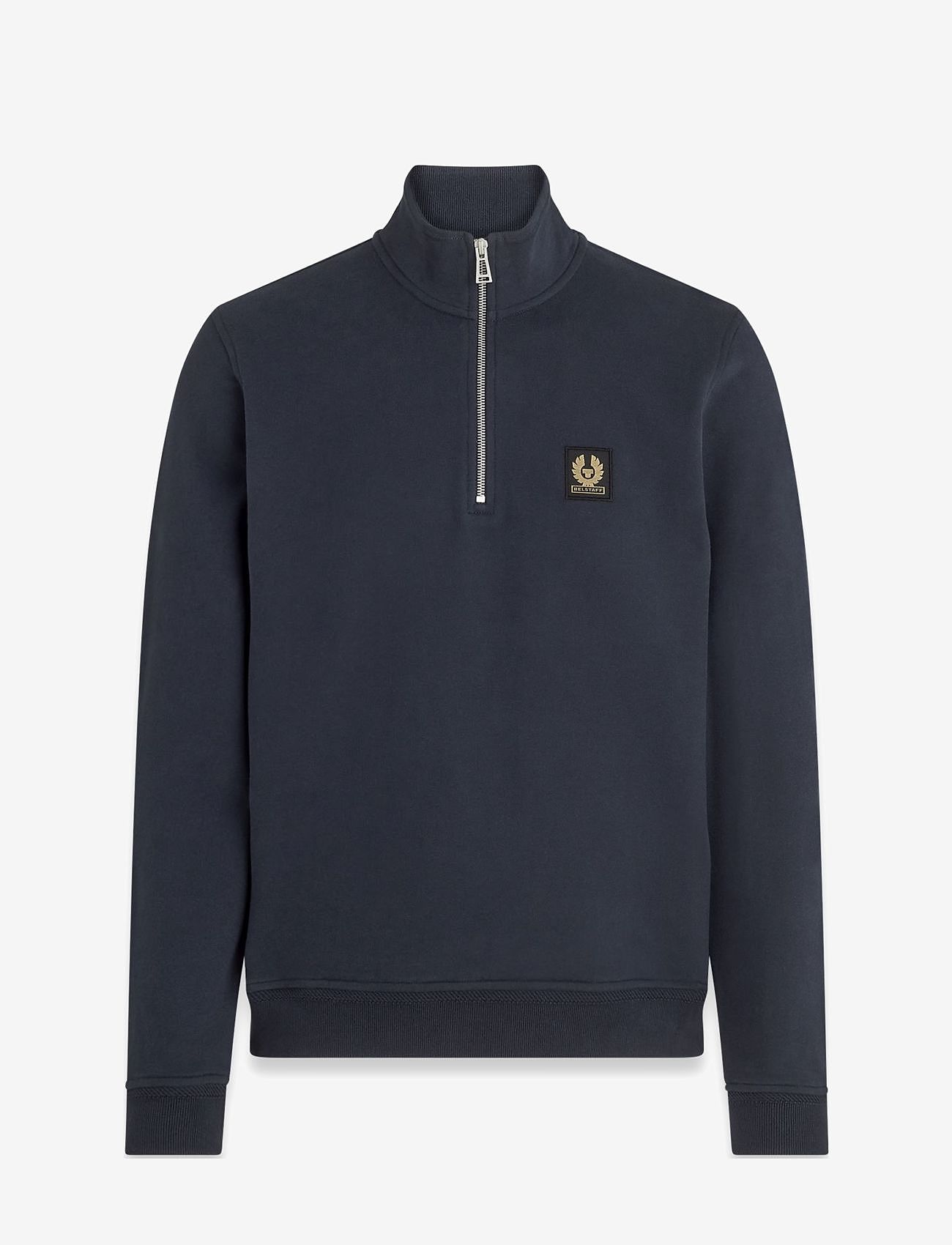 Belstaff - BELSTAFF QUARTER ZIP SWEATSHIRT - collegepaidat - dark ink - 2