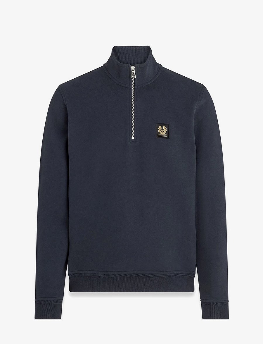 Belstaff - BELSTAFF QUARTER ZIP SWEATSHIRT Dark Ink - sweats - dark ink - 2