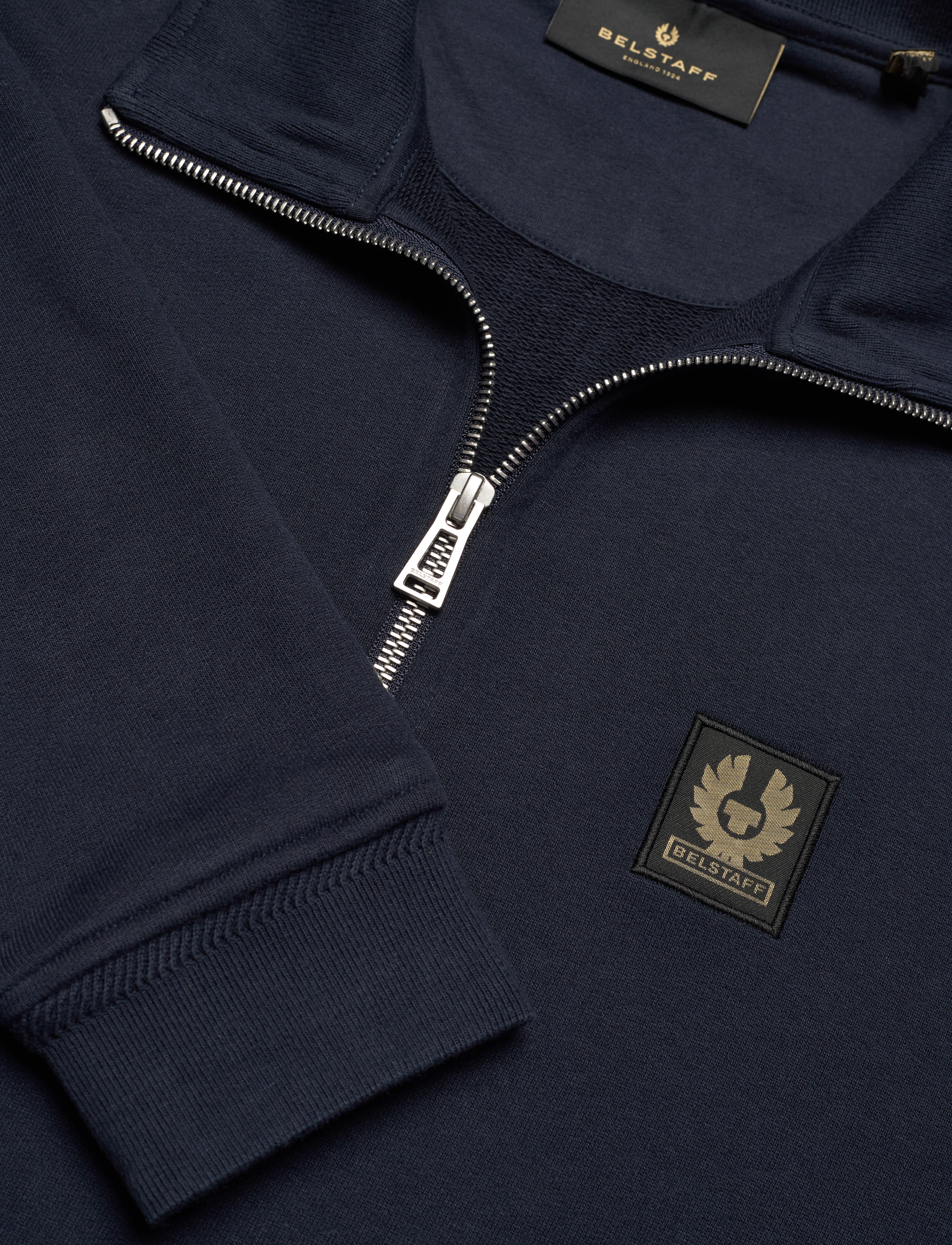 Belstaff - BELSTAFF QUARTER ZIP SWEATSHIRT Dark Ink - sweats - dark ink - 3