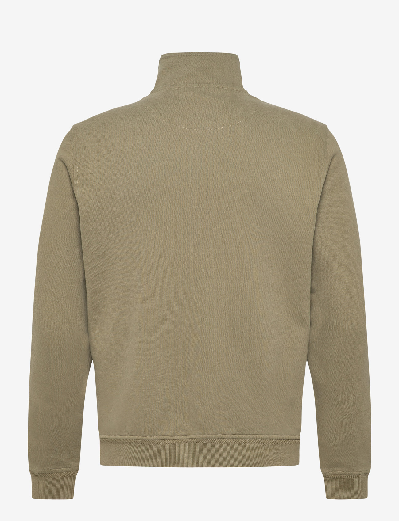 Belstaff - BELSTAFF QUARTER ZIP SWEATSHIRT Fatigue Green - medvilniniai megztiniai - fatigue green - 1