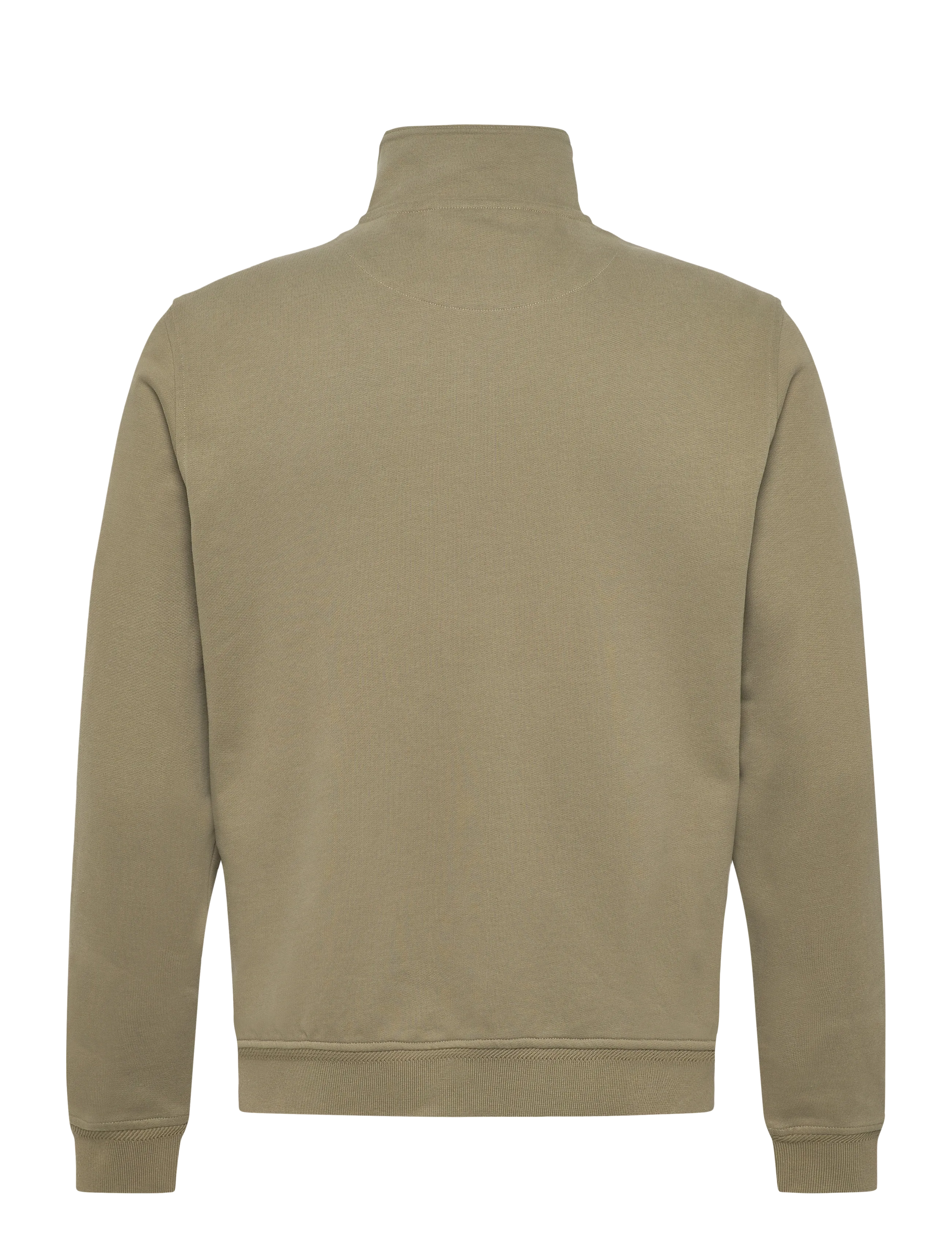 Belstaff - BELSTAFF QUARTER ZIP SWEATSHIRT Dark Ink - medvilniniai megztiniai - fatigue green - 2