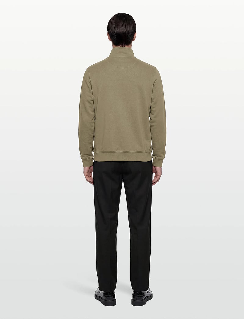 Belstaff - BELSTAFF QUARTER ZIP SWEATSHIRT Dark Ink - kleidung - fatigue green - 4