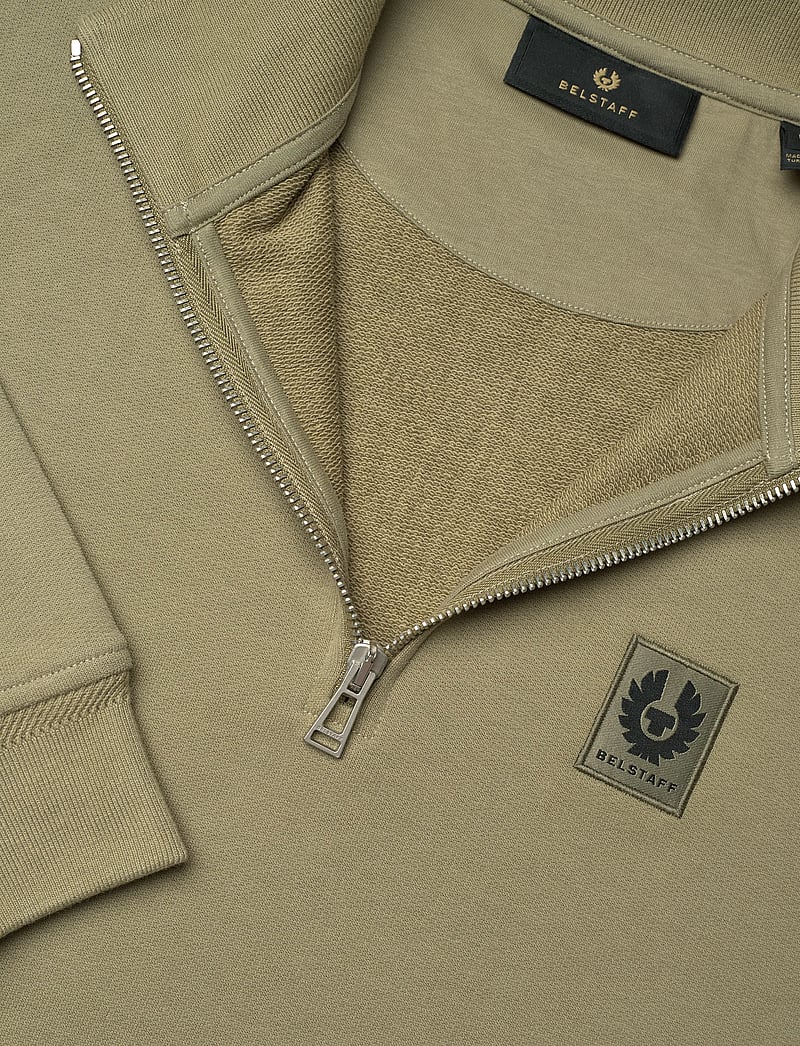 Belstaff - BELSTAFF QUARTER ZIP SWEATSHIRT Dark Ink - kleidung - fatigue green - 5