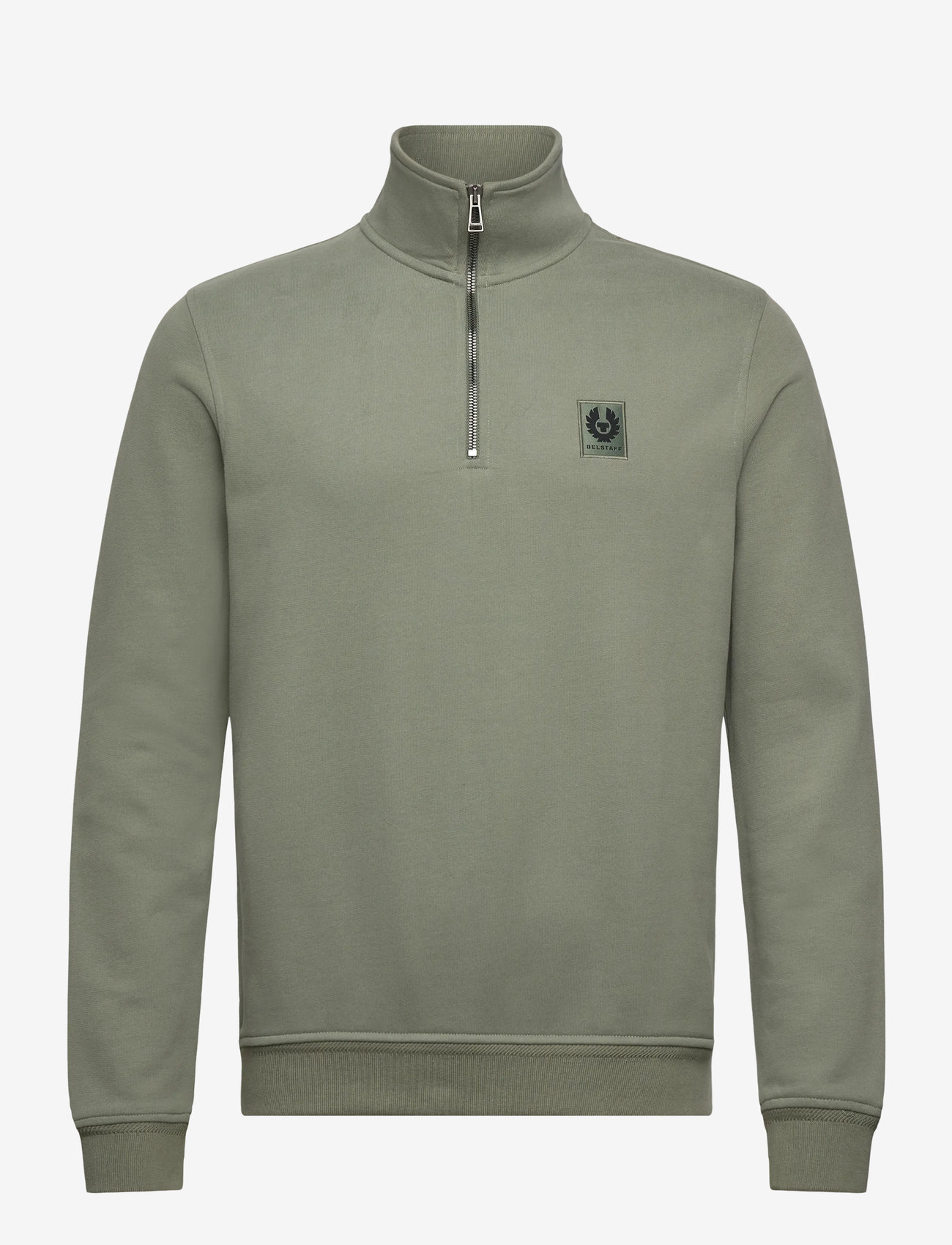Belstaff - BELSTAFF QUARTER ZIP SWEATSHIRT - rõivad - sage green - 0