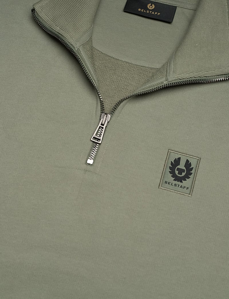 Belstaff - BELSTAFF QUARTER ZIP SWEATSHIRT - rõivad - sage green - 2