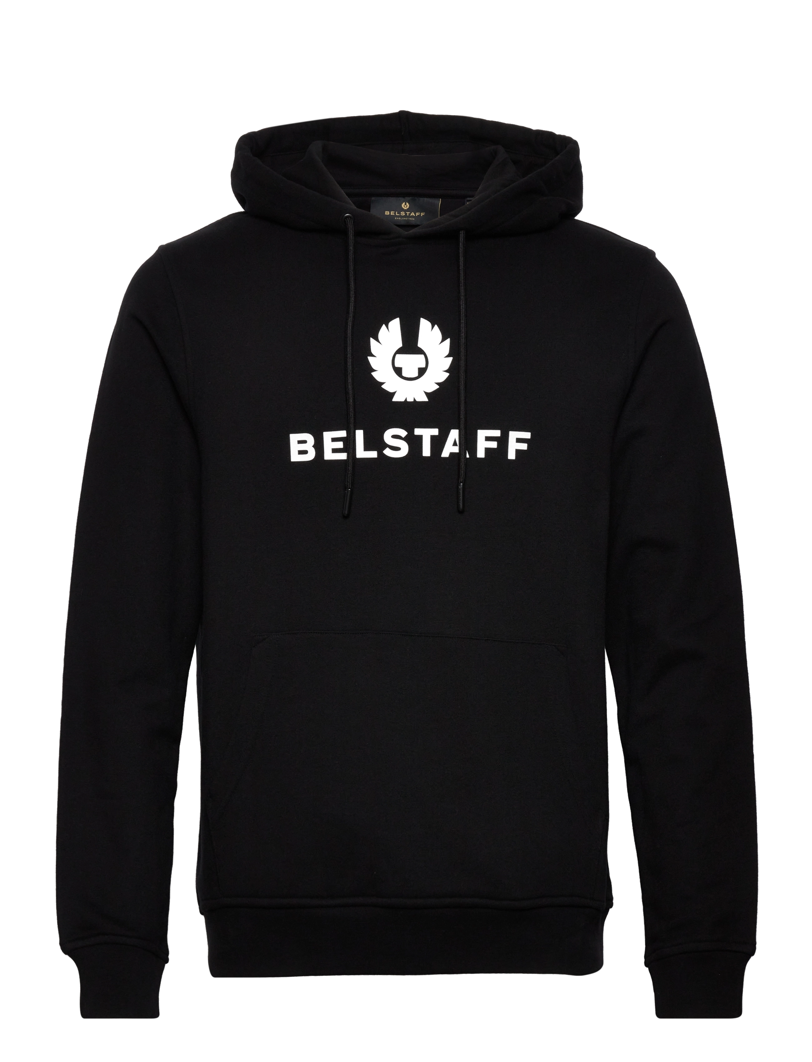 Belstaff BELSTAFF SIGNATURE HOODIE Black / Off White - Hoodies - BLACK / OFF WHITE / black