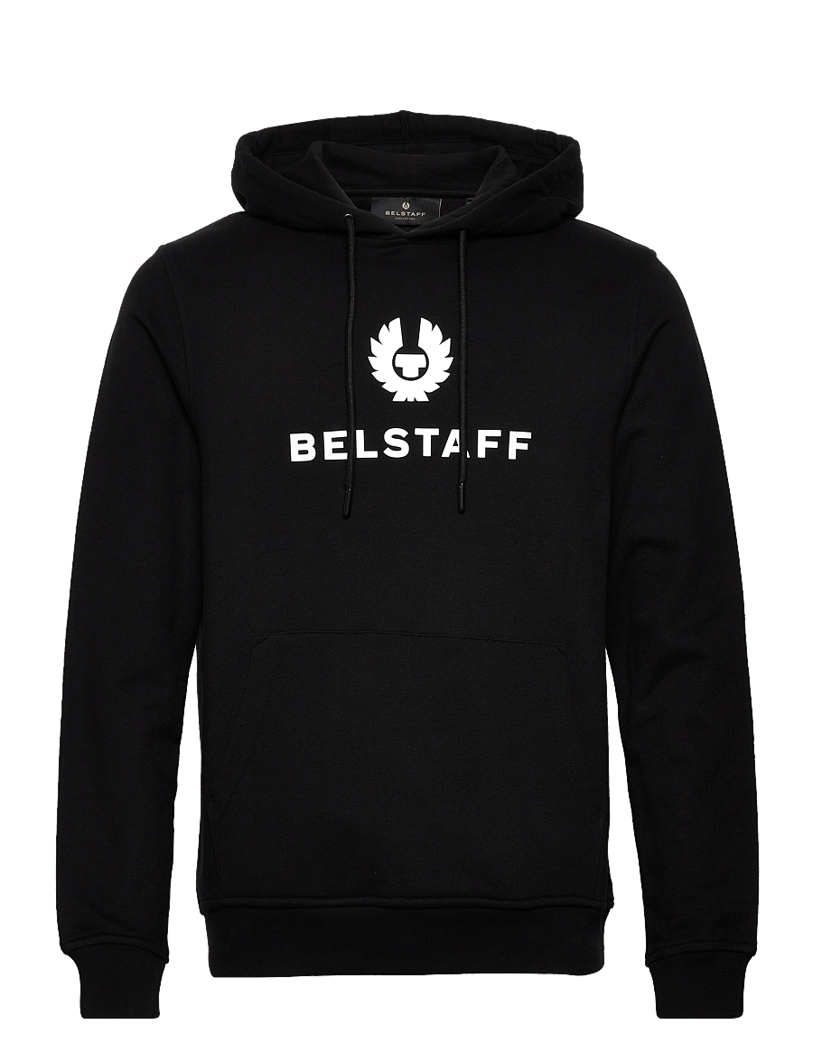 Belstaff - BELSTAFF SIGNATURE HOODIE Black / Off White - hoodies - black / off white - 0
