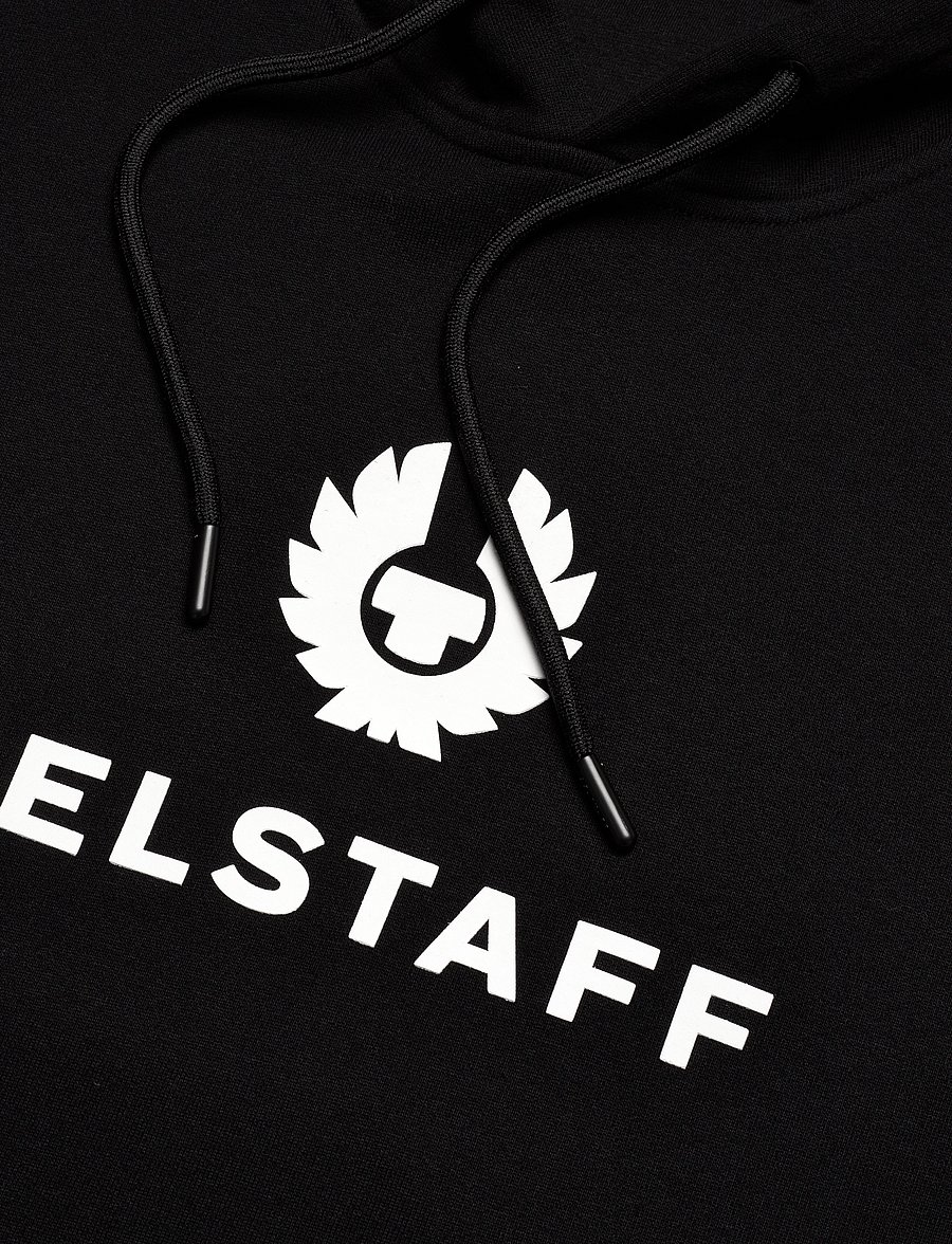 Belstaff - BELSTAFF SIGNATURE HOODIE Black / Off White - hoodies - black / off white - 2