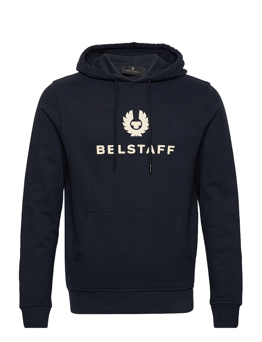 Belstaff - BELSTAFF SIGNATURE HOODIE Dark Ink - hættetrøjer - dark ink - 0