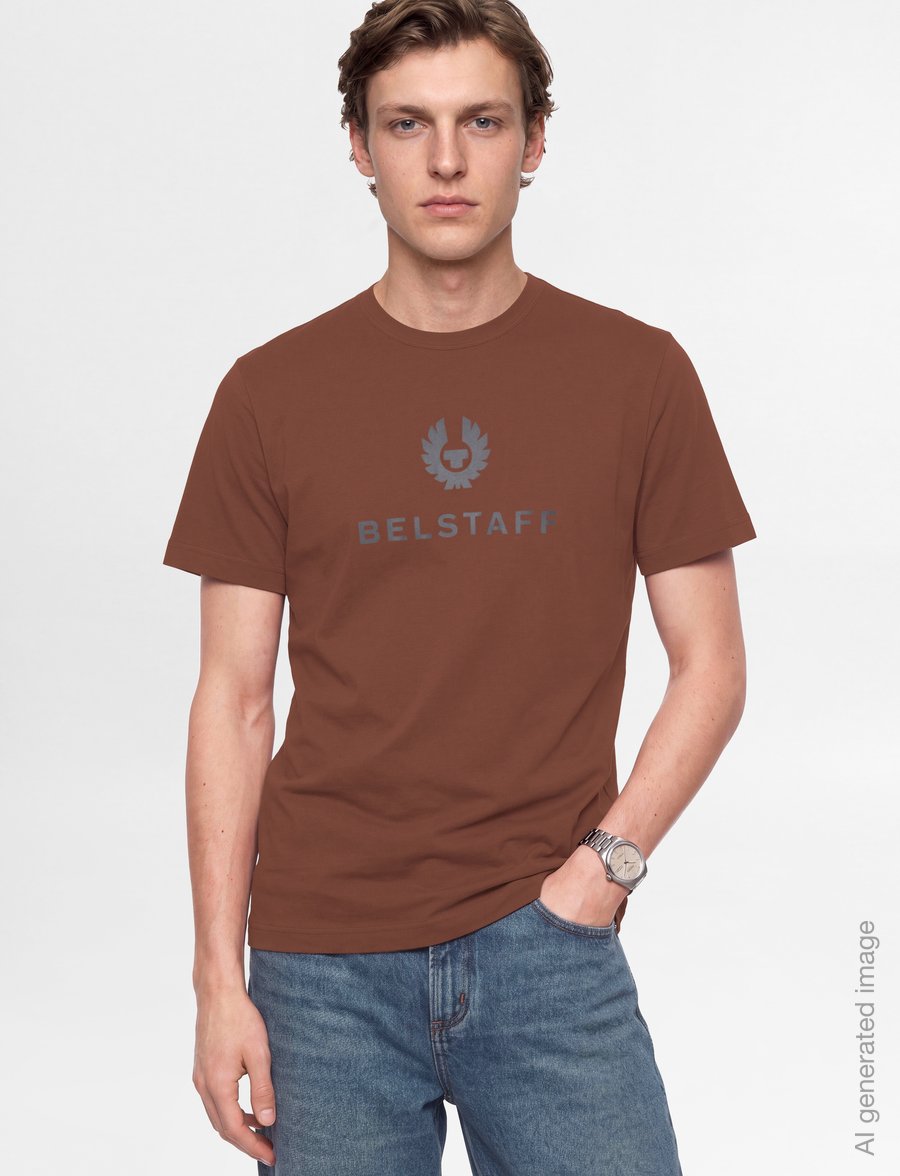 Belstaff - BELSTAFF SIGNATURE T-SHIRT - kortærmede t-shirts - deep copper - 3