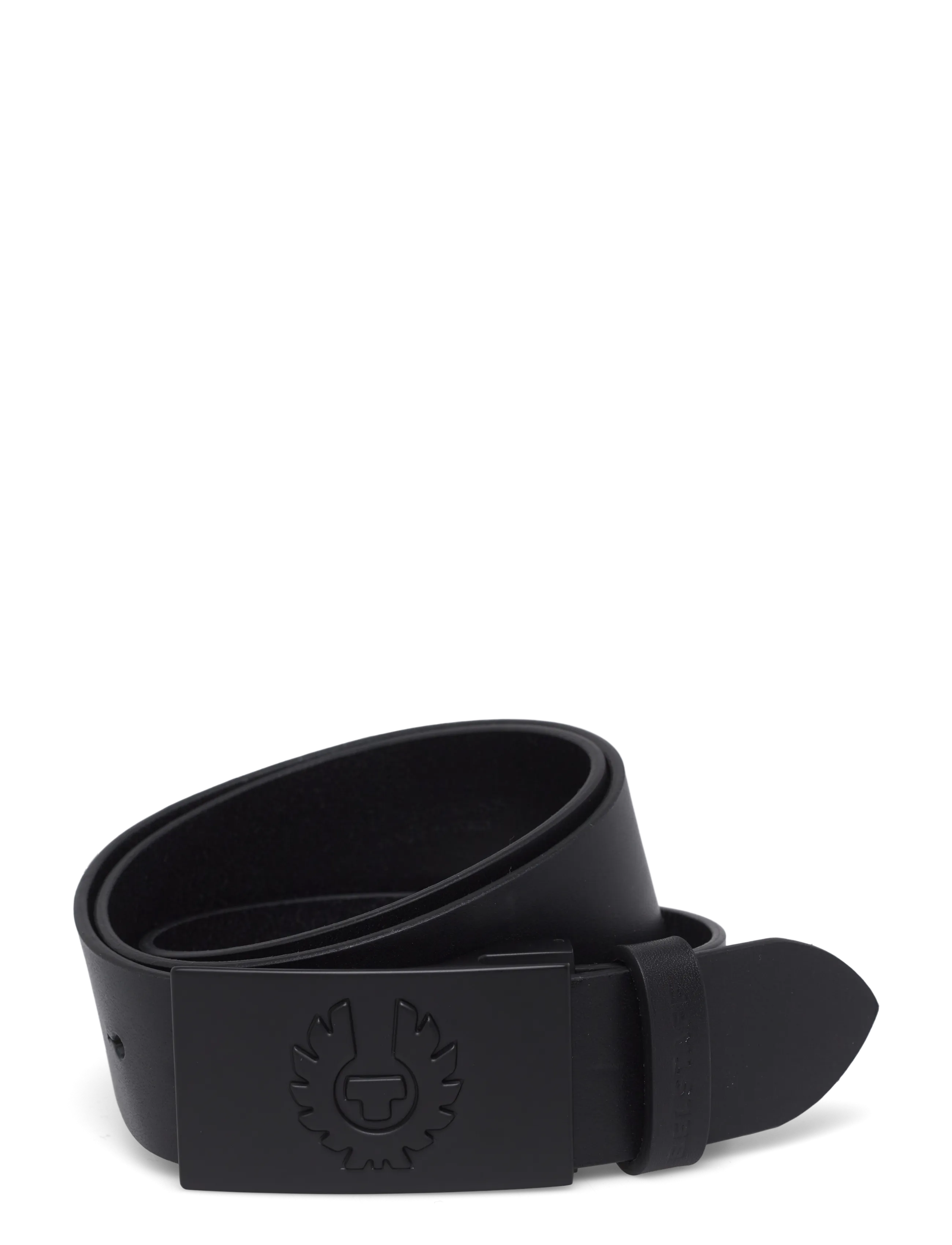 Belstaff PHOENIX BUCKLE BELT Ebony - Belstaff - BLACK / BLACK / black