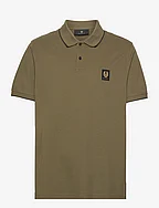 TIPPED POLO - TRUE OLIVE