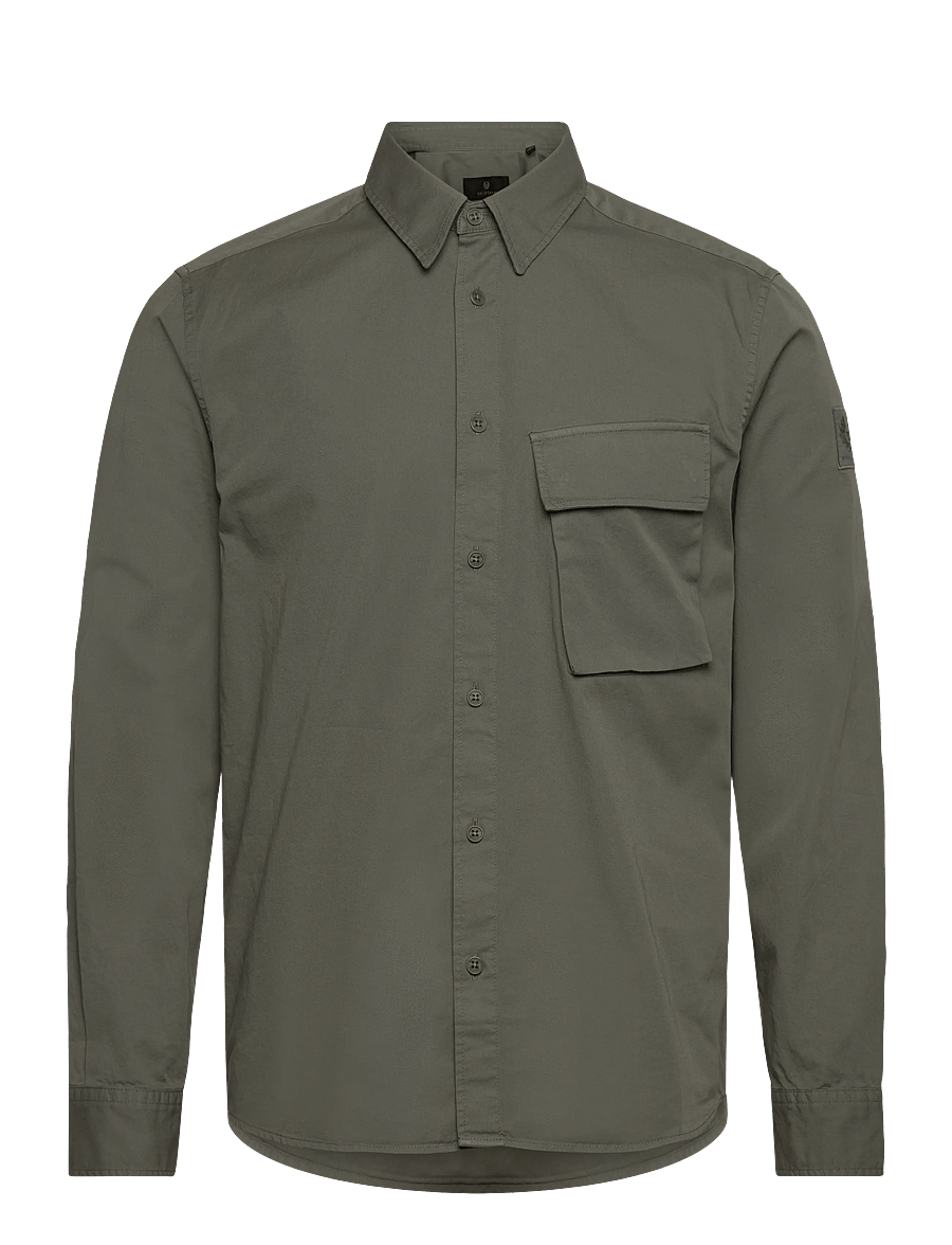 Belstaff - SCALE SHIRT - vabaajasärgid - sage green - 0
