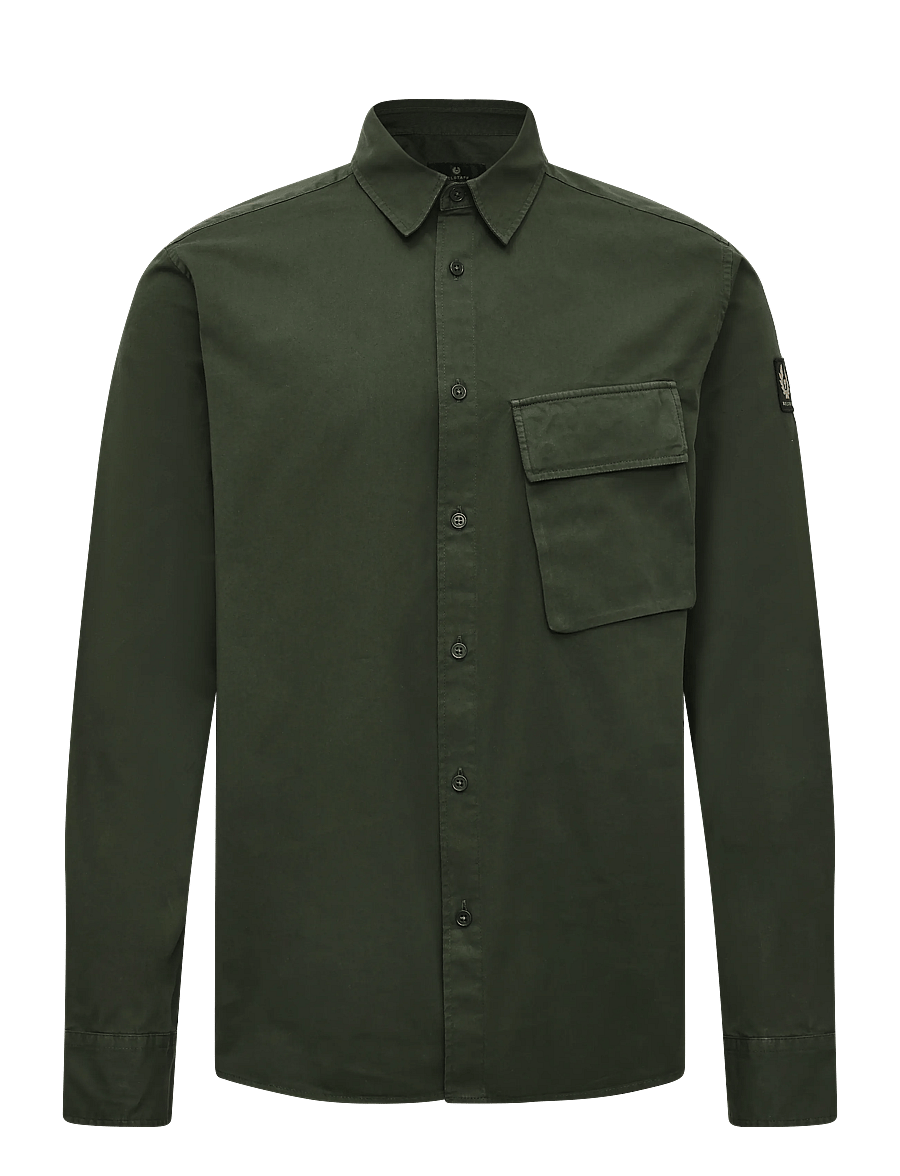 Belstaff - SCALE SHIRT - vabaajasärgid - tile green - 0