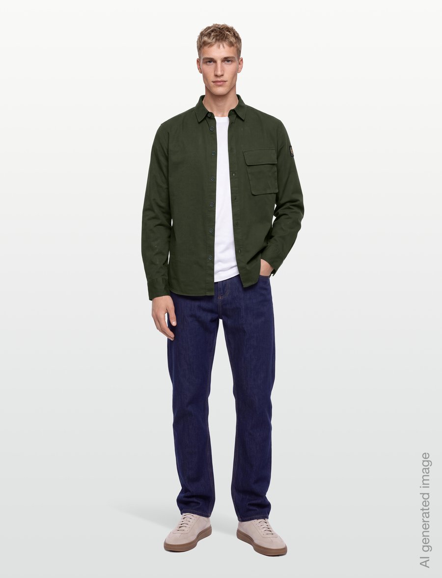 Belstaff - SCALE SHIRT - casual shirts - tile green - 0