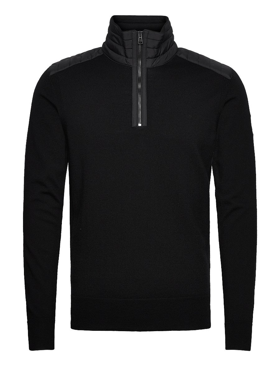 Belstaff - KILMINGTON QUARTER ZIP JUMPER Washed Navy - black - 0