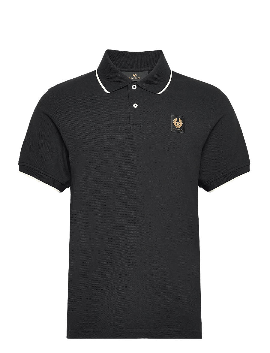 Belstaff - TIPPED POLO Black - kortärmade pikéer - black - 0