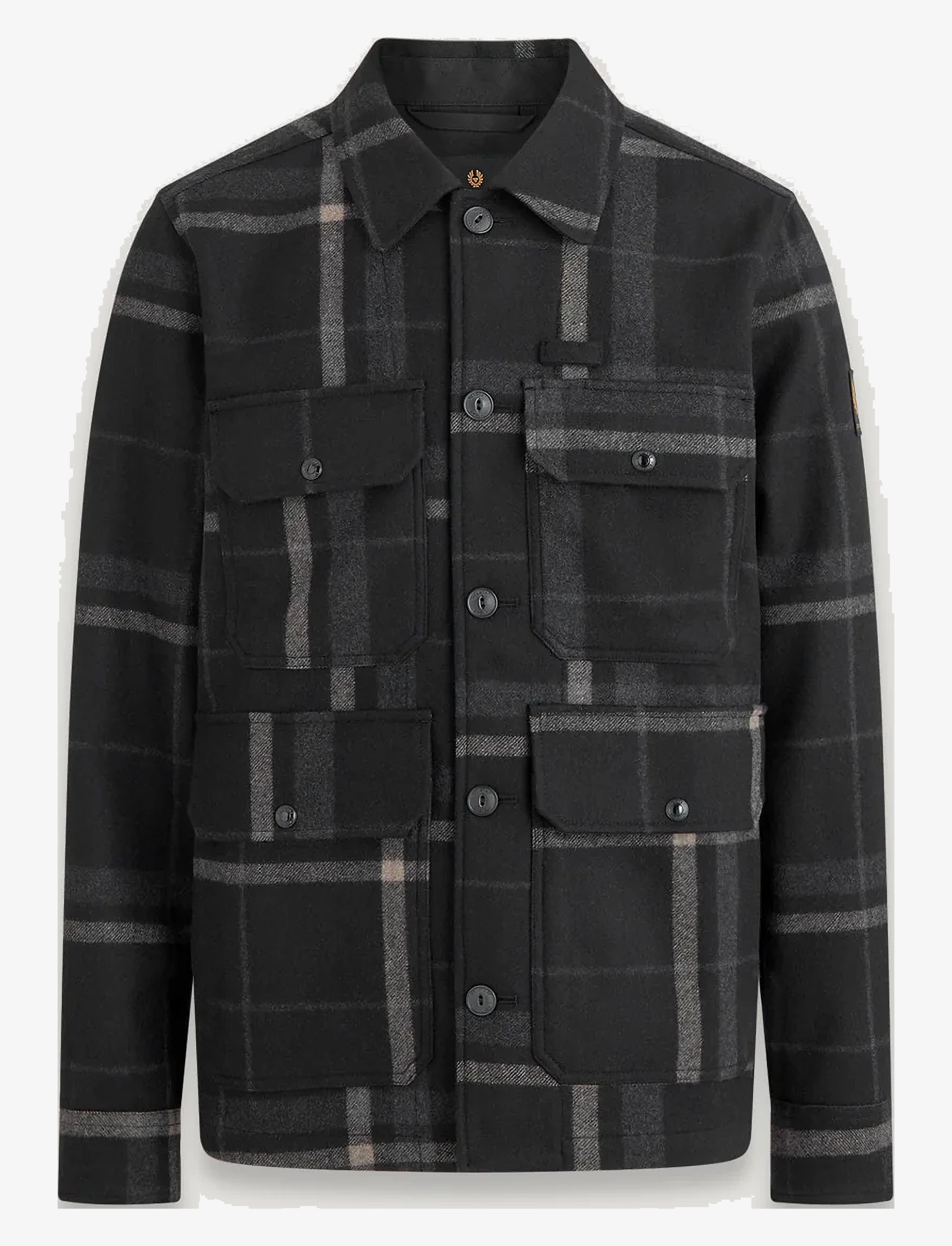 Belstaff FORGE JACKET Charcoal / Clay Brown - Kläder - CHARCOAL / CLAY BROWN / grey