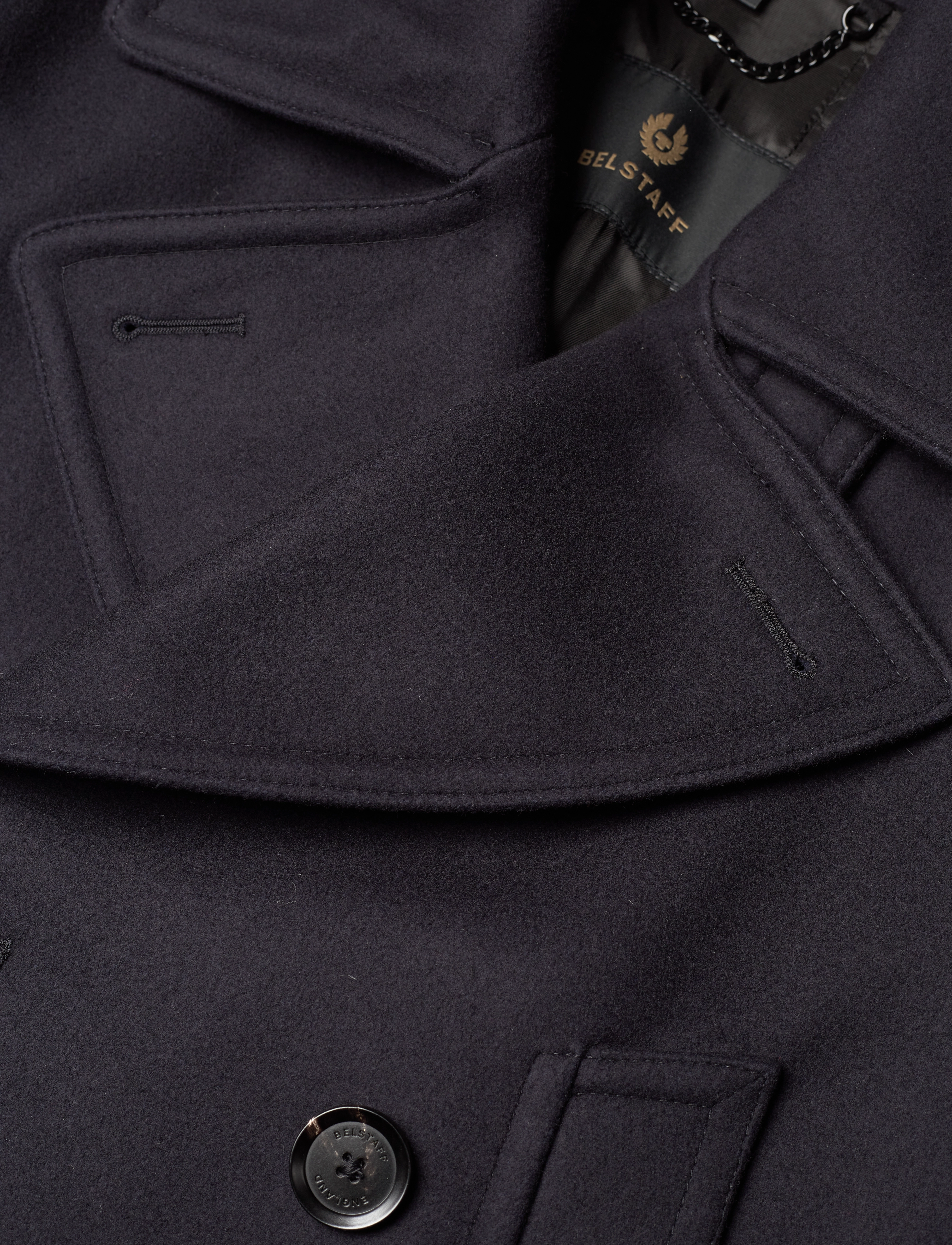 Belstaff - MILFORD COAT Ink Blue - wollmäntel - ink blue - 3