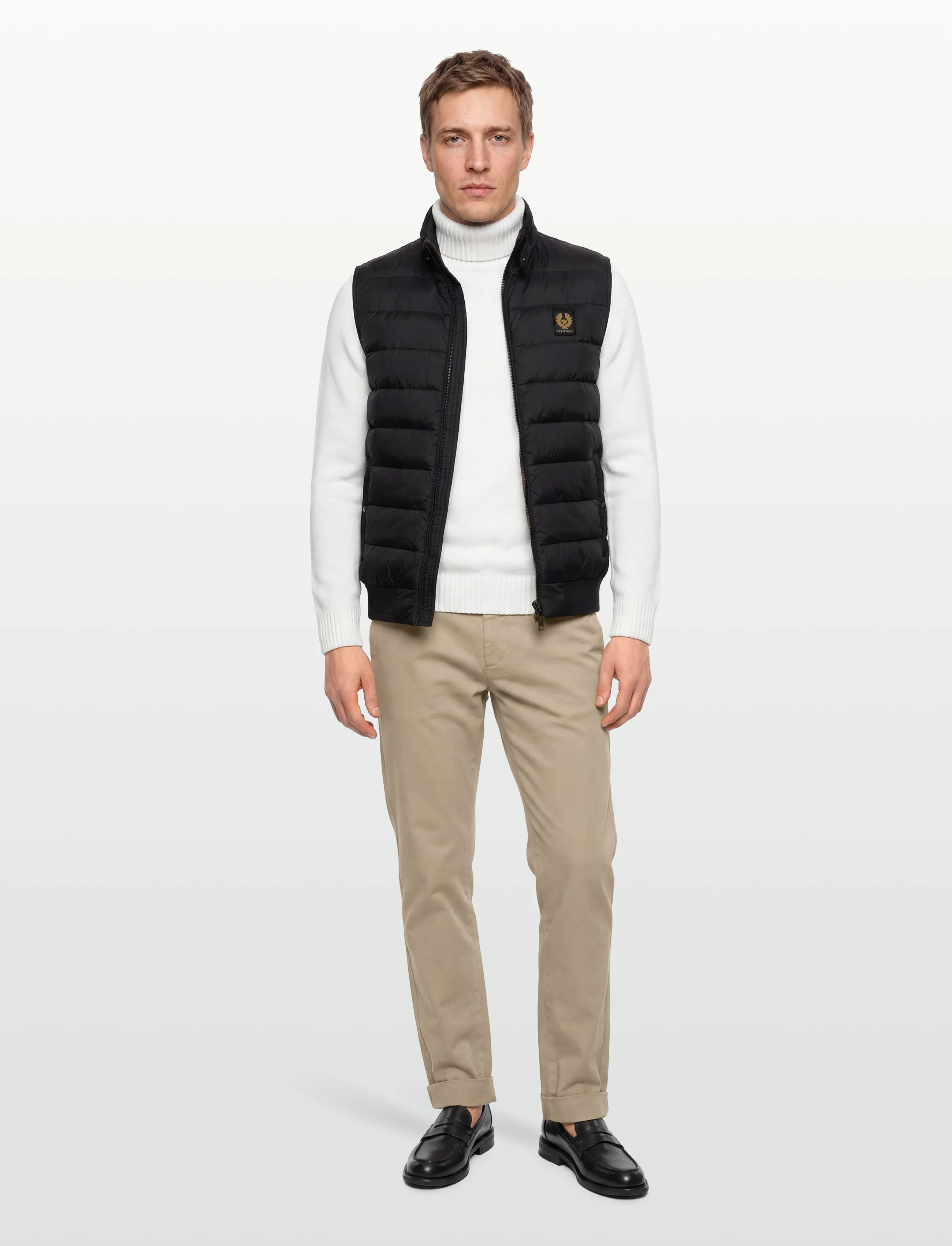 Belstaff Circuit Gilet Dark Ink, 52, Oberbekleidung, Schwarz - Westen, Männerswear