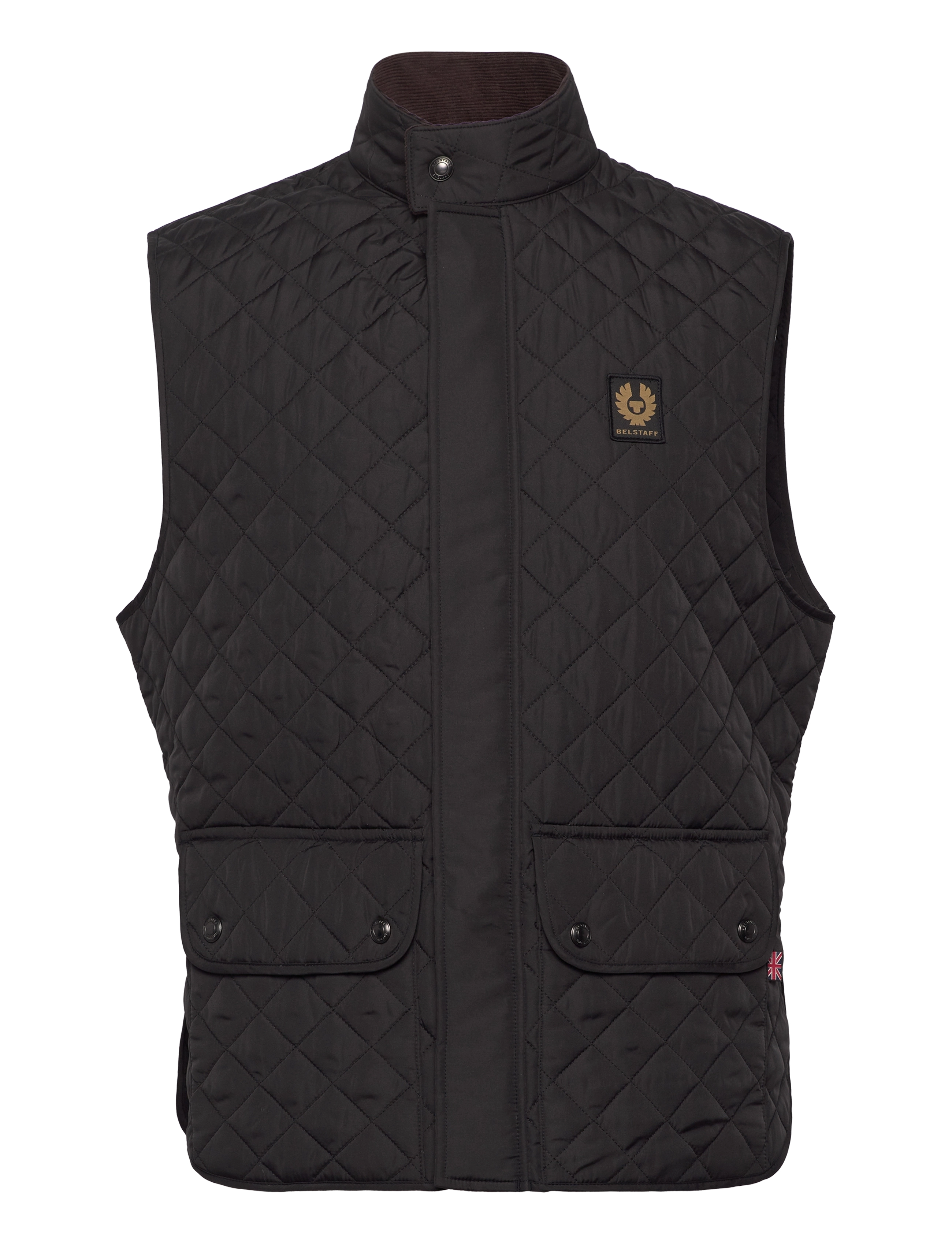 Belstaff Icon Gilet Dark Ink, 54, Designer, Schwarz - Westen, Männerswear