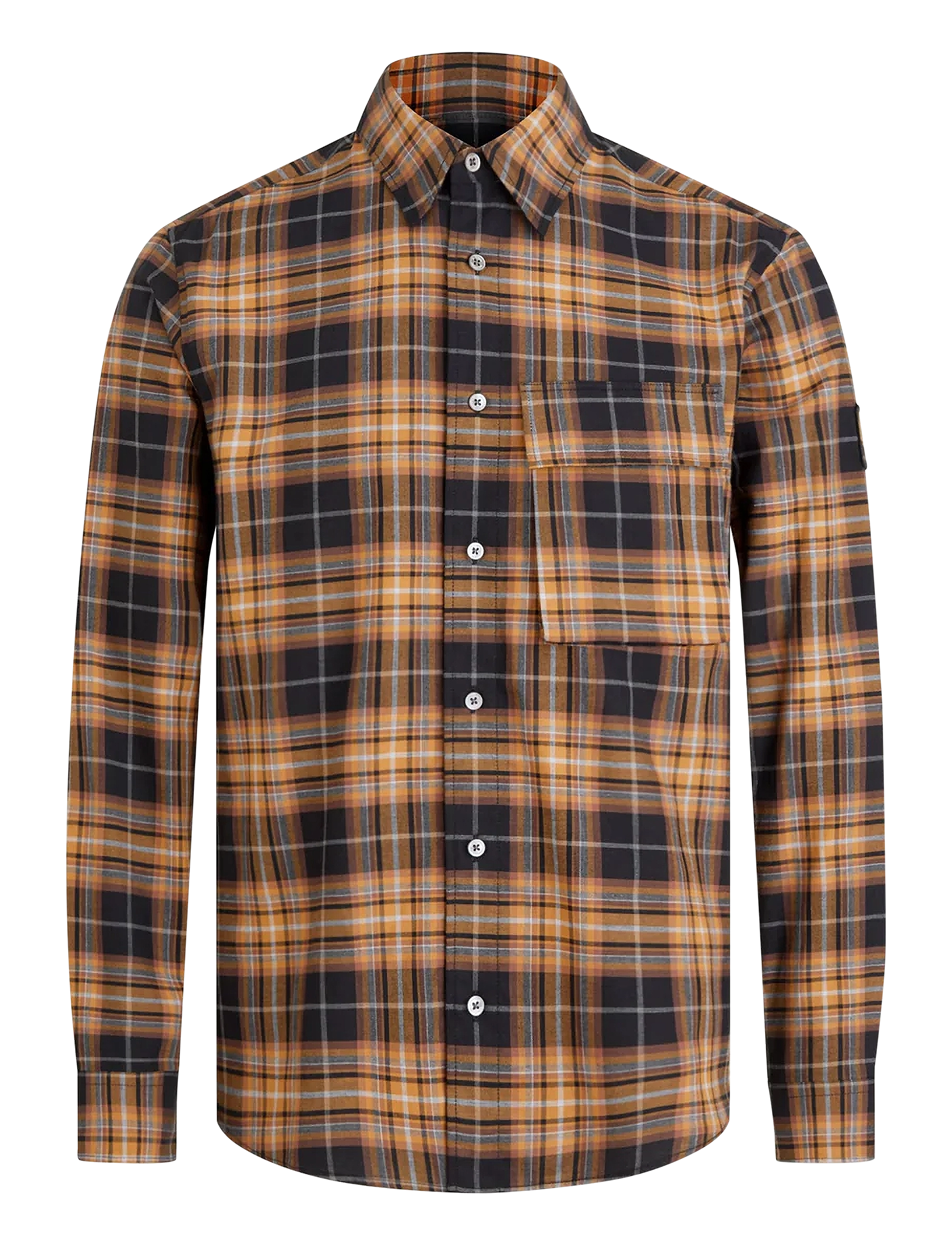 Belstaff SCALE SHIRT Black / Glaze Yellow - Belstaff - BLACK / GLAZE YELLOW / black