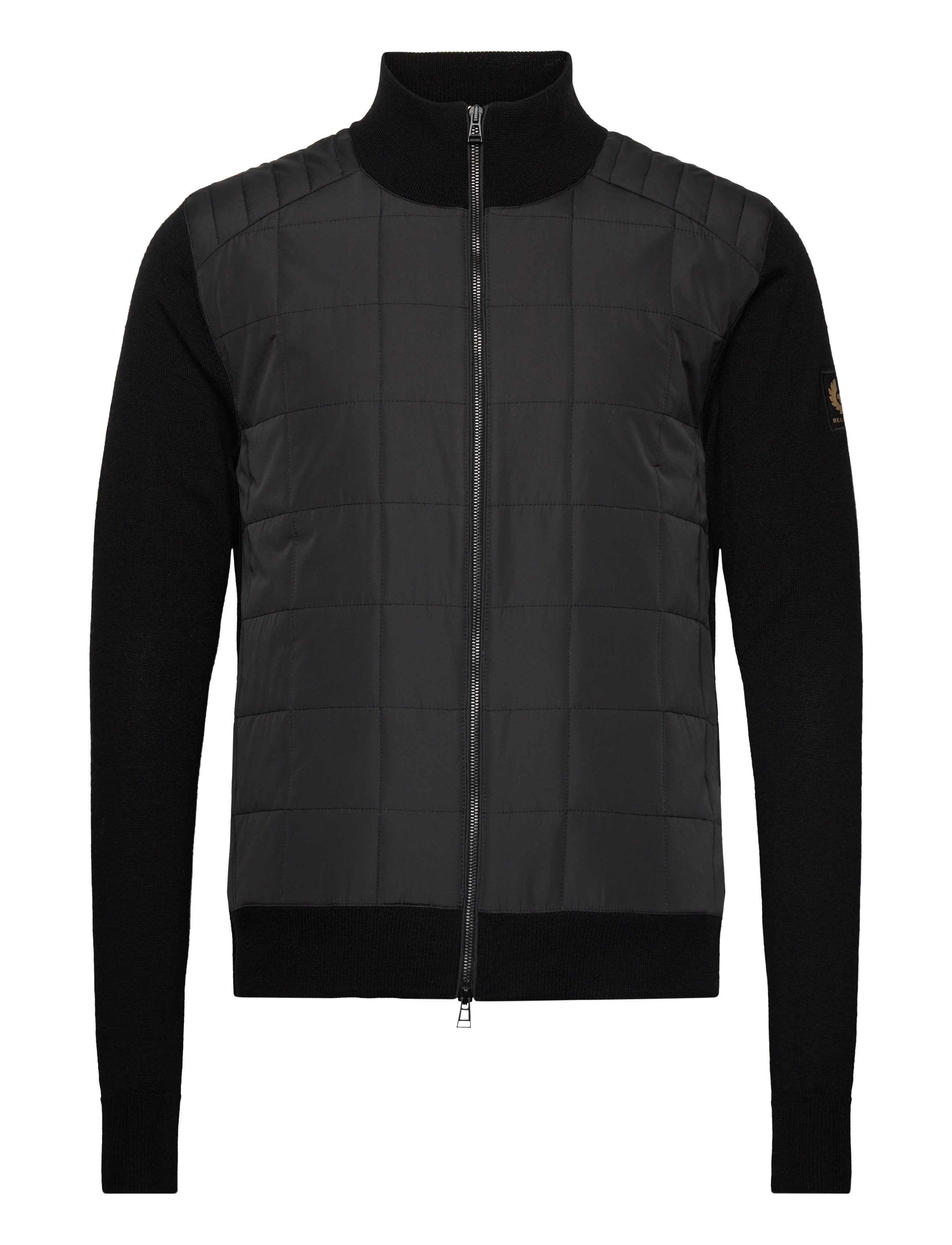 Belstaff Kelbrook Zip Cardigan Black, XL, Black, Strik > Cardigans, Herre