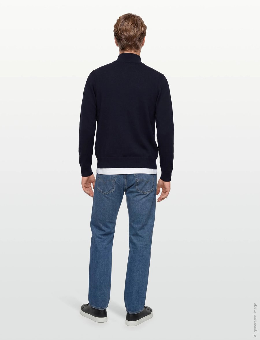 Belstaff - KELBROOK ZIP CARDIGAN Black - hybrid-jacken - dark ink - 4