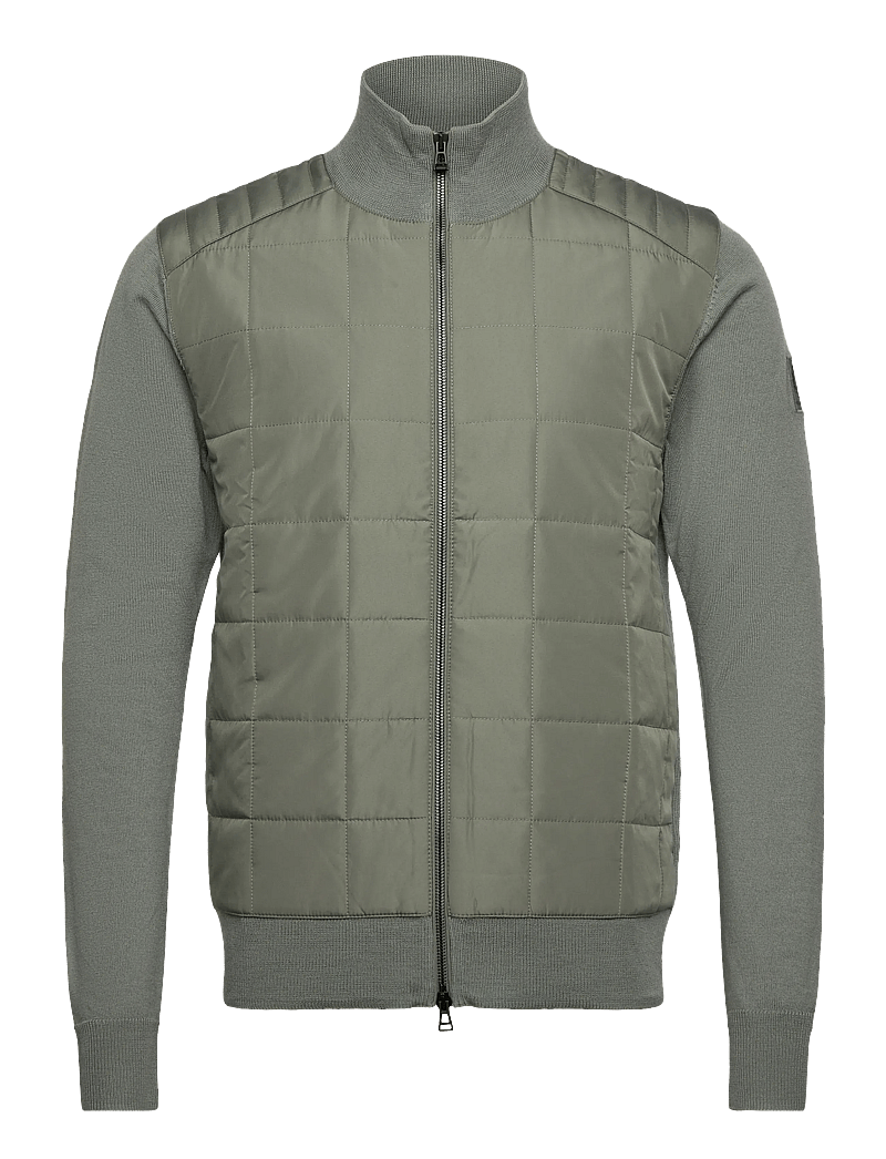 Belstaff - KELBROOK ZIP CARDIGAN - hübriidjoped - sage green - 0