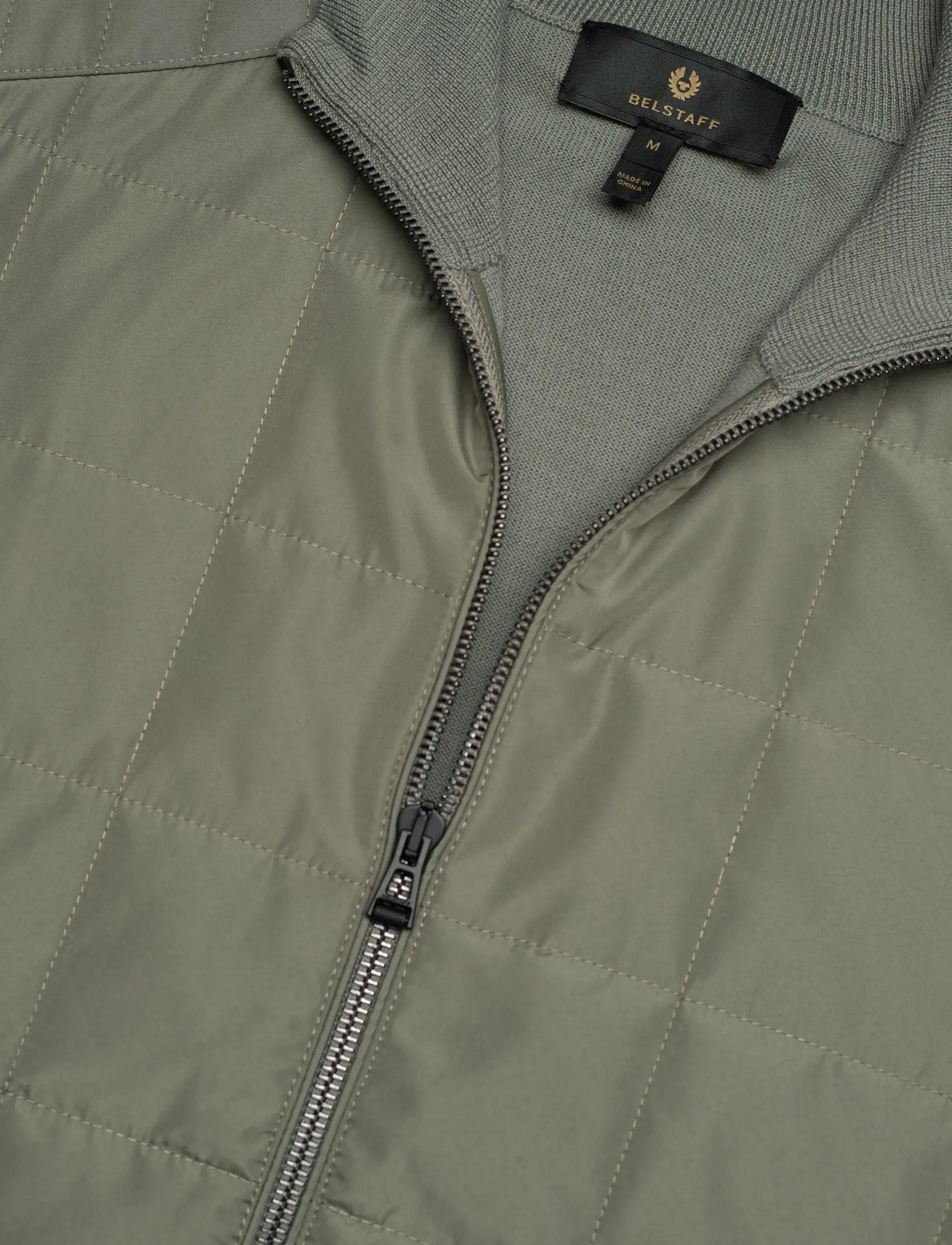 Belstaff - KELBROOK  ZIP CARDIGAN Black -  hybrid jakkar - sage green - 2