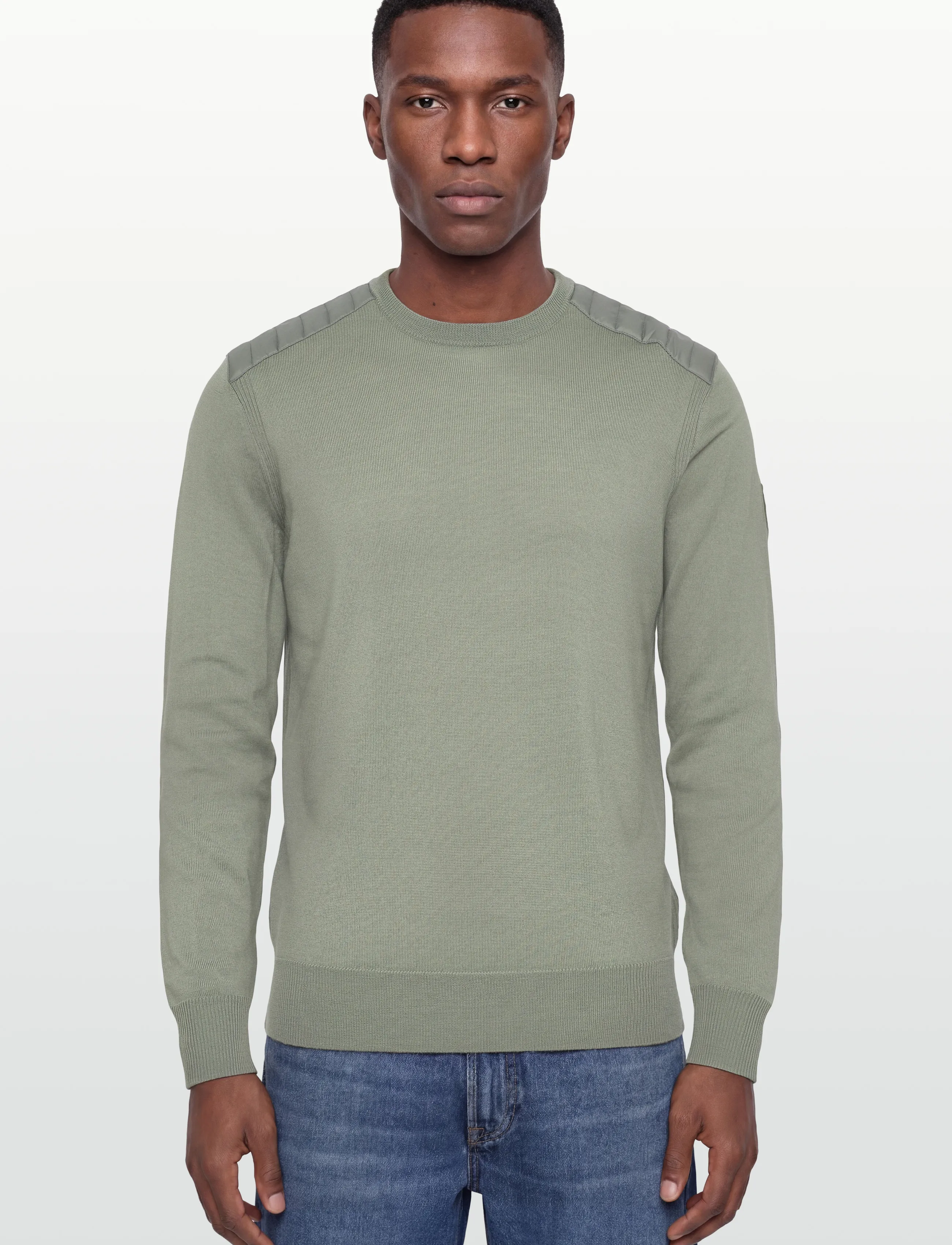 Belstaff - KERRIGAN CREWNECK JUMPER Lichen - rundhalsad - lichen - 4