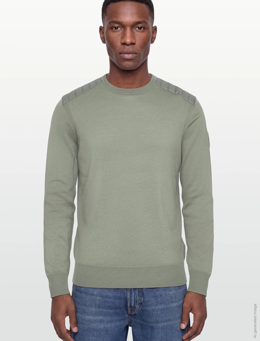 Belstaff - KERRIGAN CREWNECK JUMPER Lichen - rundhals - lichen - 4