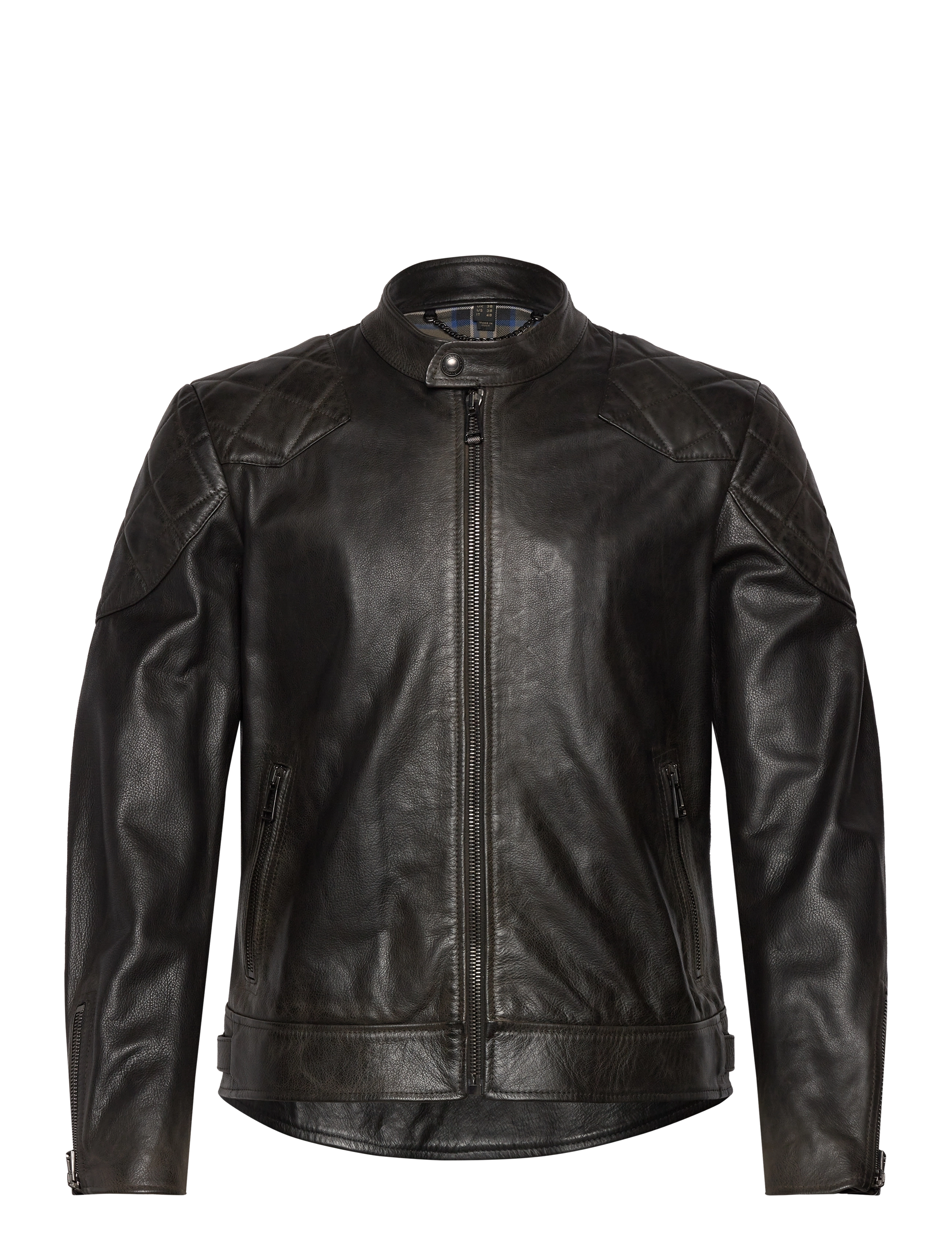 Belstaff OUTLAW JACKET Black - Leather Jackets - BLACK / black